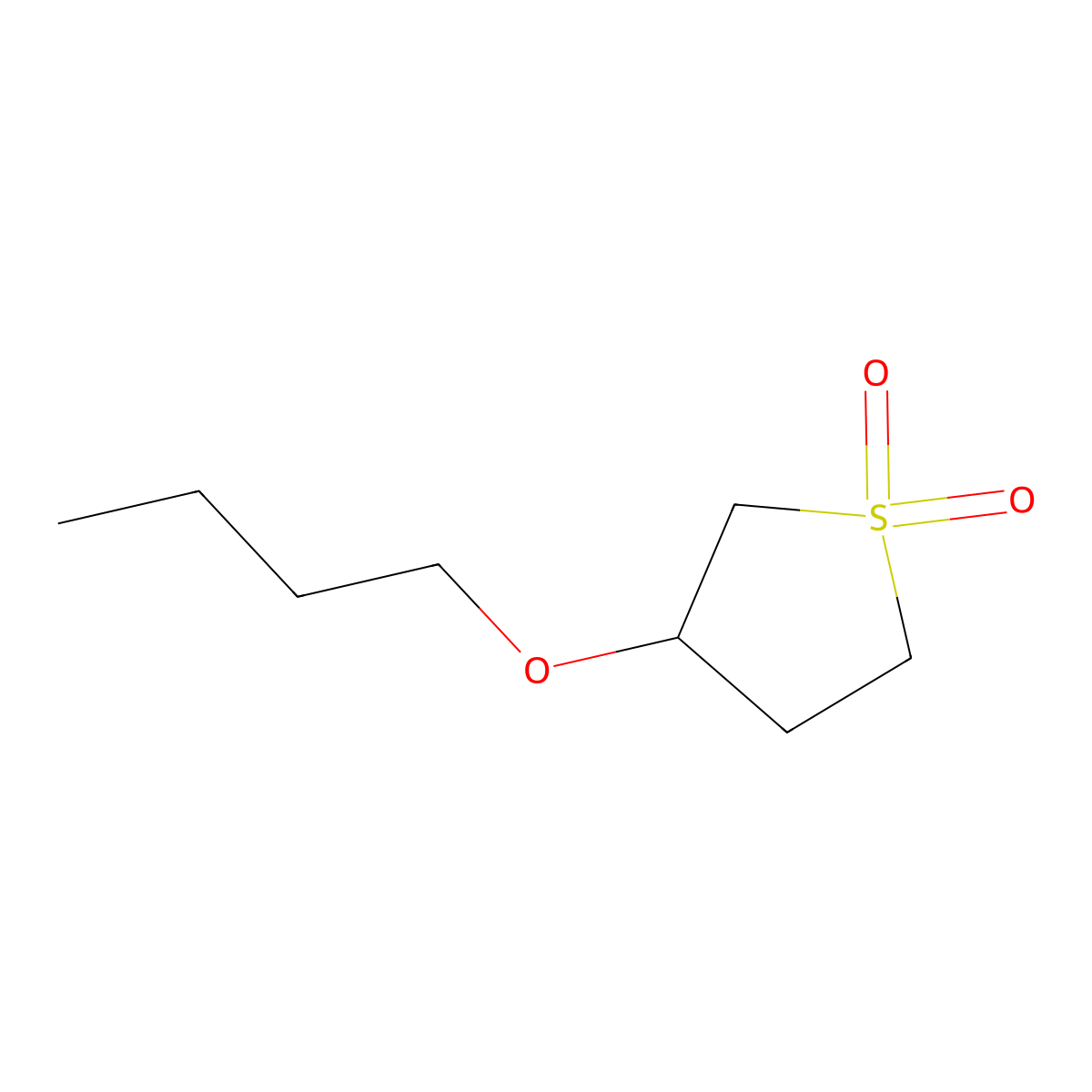 3-Butoxytetrahydrothiophene 1,1-dioxide molecular structure, CAS 22179-08-4