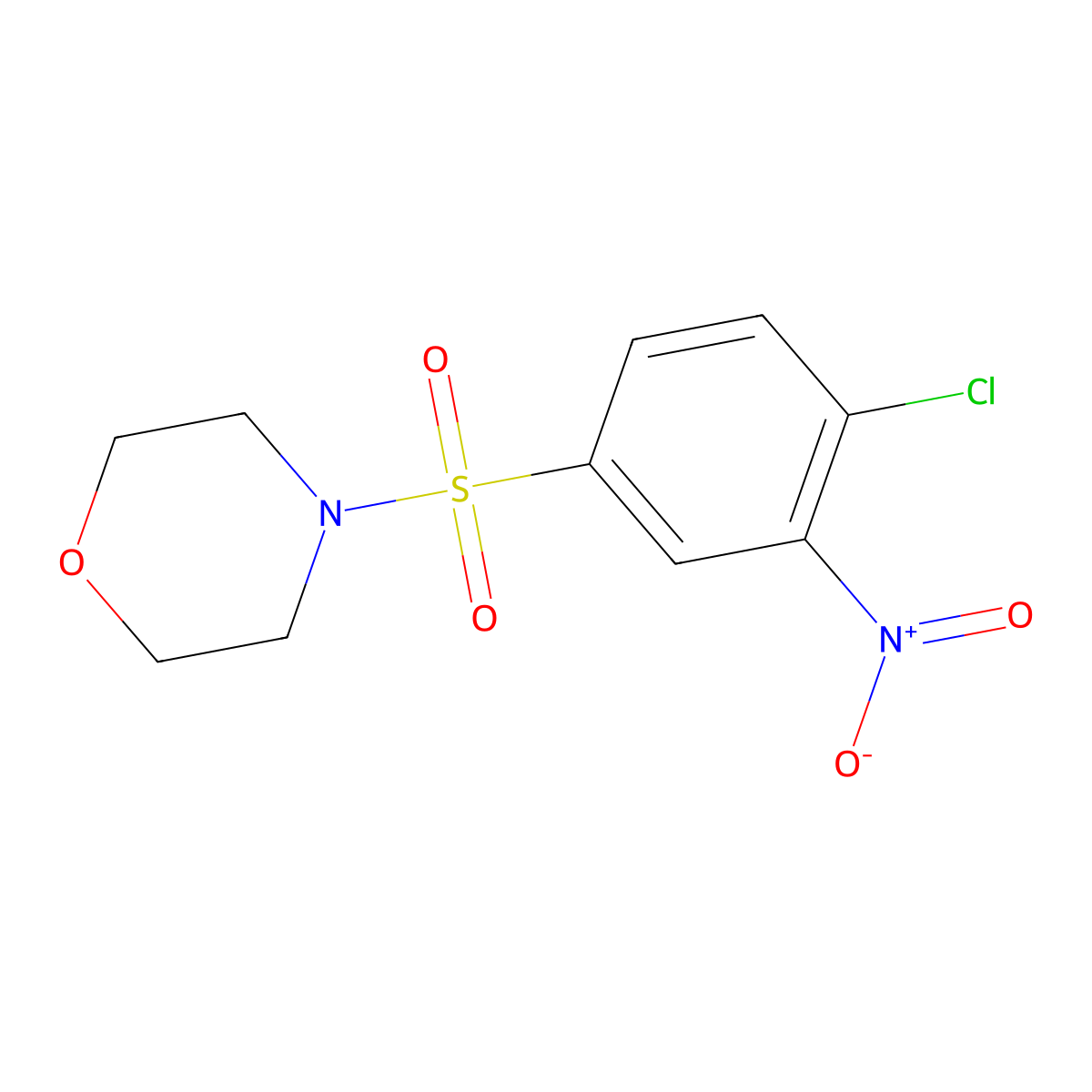 4-(4-Chloro-3-nitro-benzenesulfonyl)-morpholine molecular structure, CAS 22179-31-3