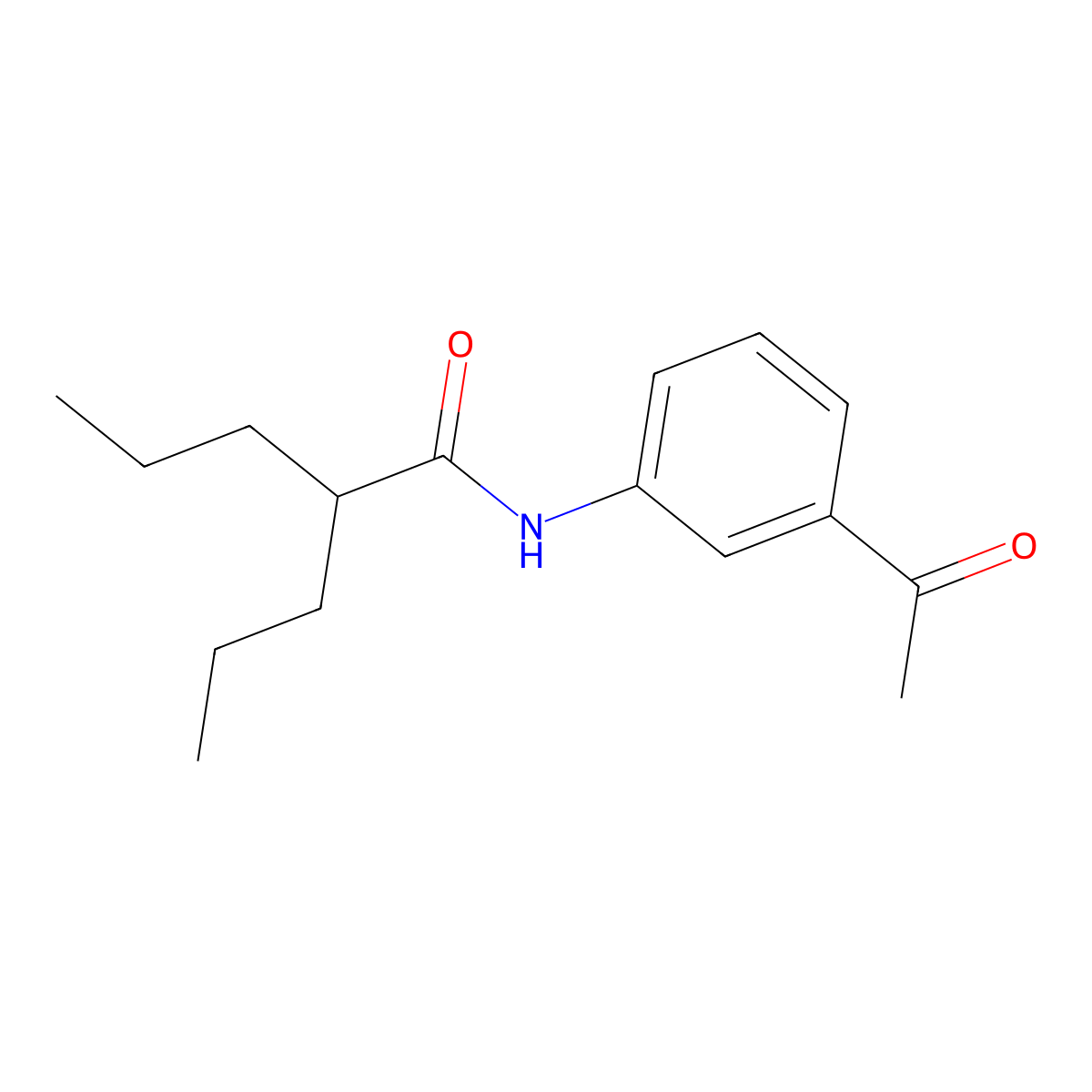 N-(3-Acetylphenyl)-2-propylpentanamide molecular structure, CAS 22179-47-1