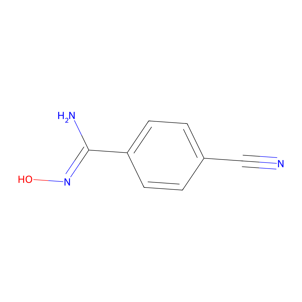 4-Cyano-N-hydroxybenzimidamide molecular structure, CAS 22179-85-7