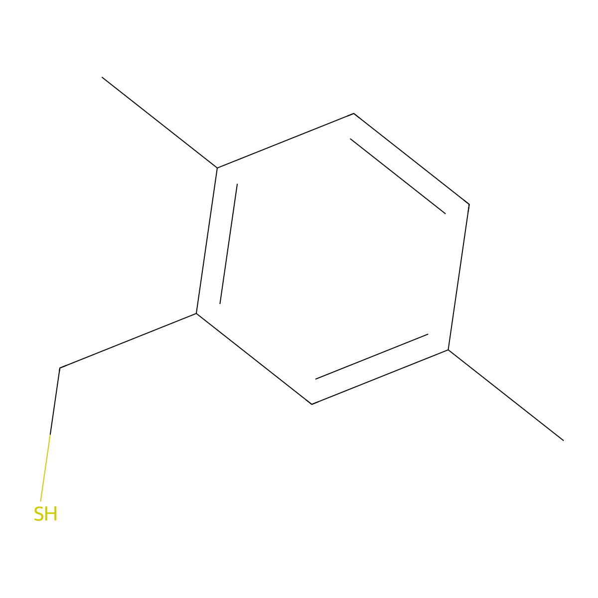 (2,5-Dimethylphenyl)methanethiol molecular structure, CAS 22182-98-5