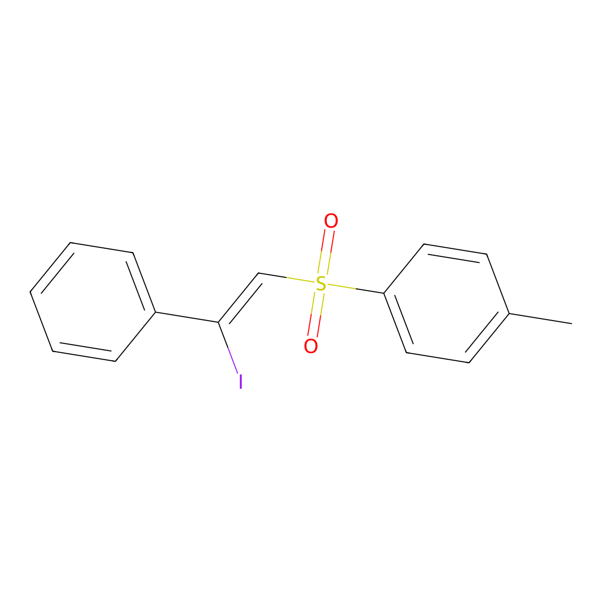 1-(2-Iodo-2-phenylethenyl)sulfonyl-4-methylbenzene molecular structure, CAS 22183-12-6