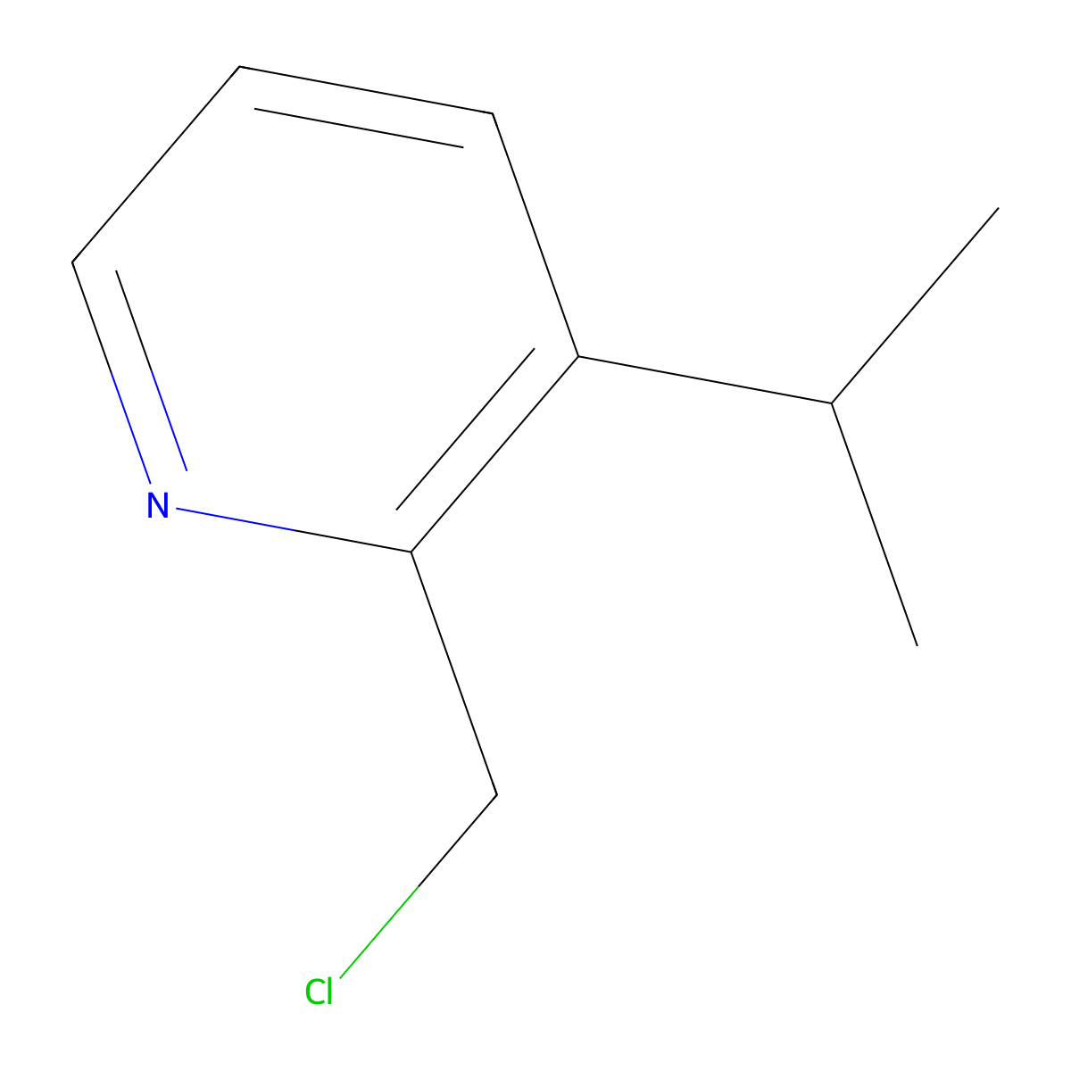 2-(Chloromethyl)-3-isopropylpyridine molecular structure, CAS 2218432-57-4