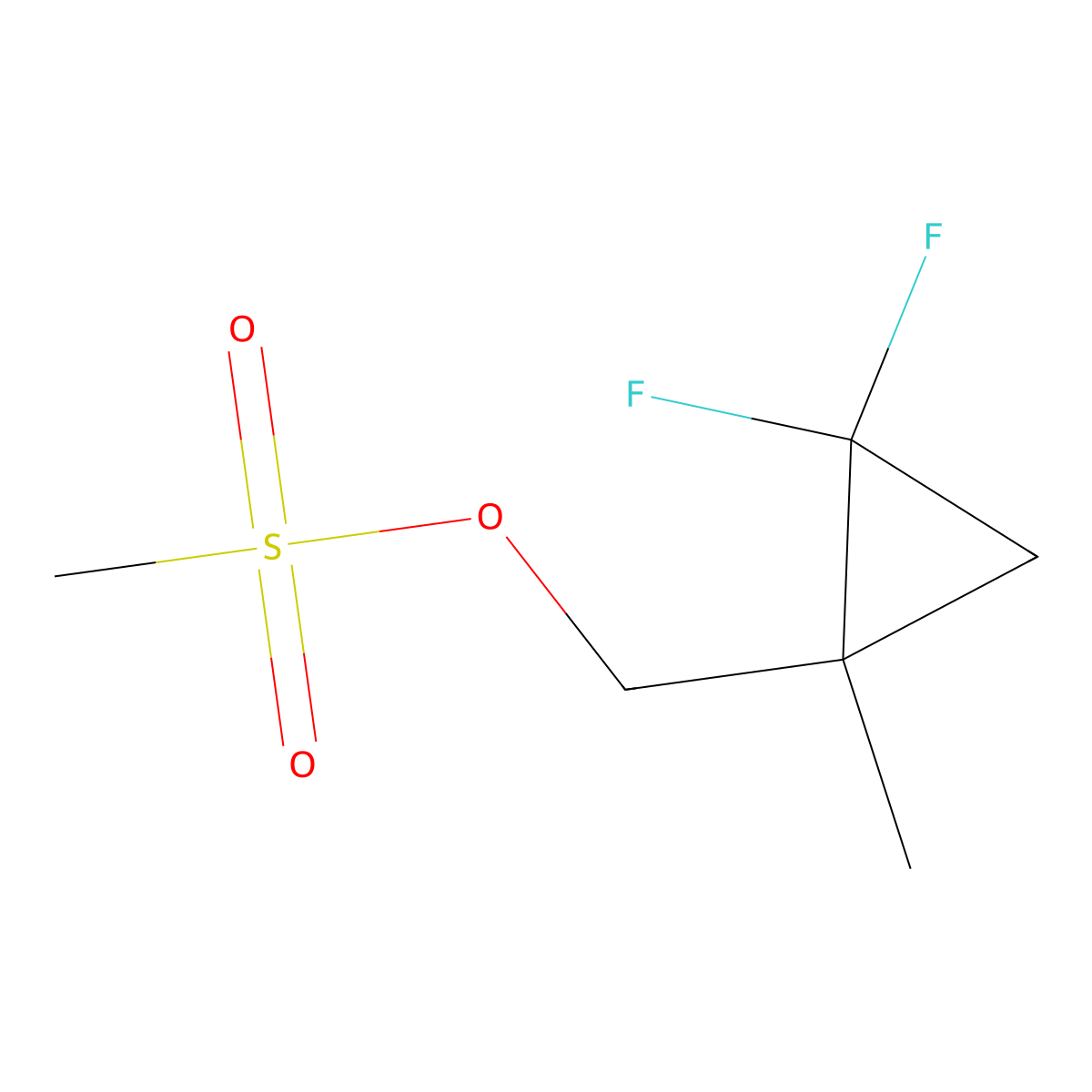 (2,2-Difluoro-1-methylcyclopropyl)methyl methanesulfonate molecular structure, CAS 2218436-97-4