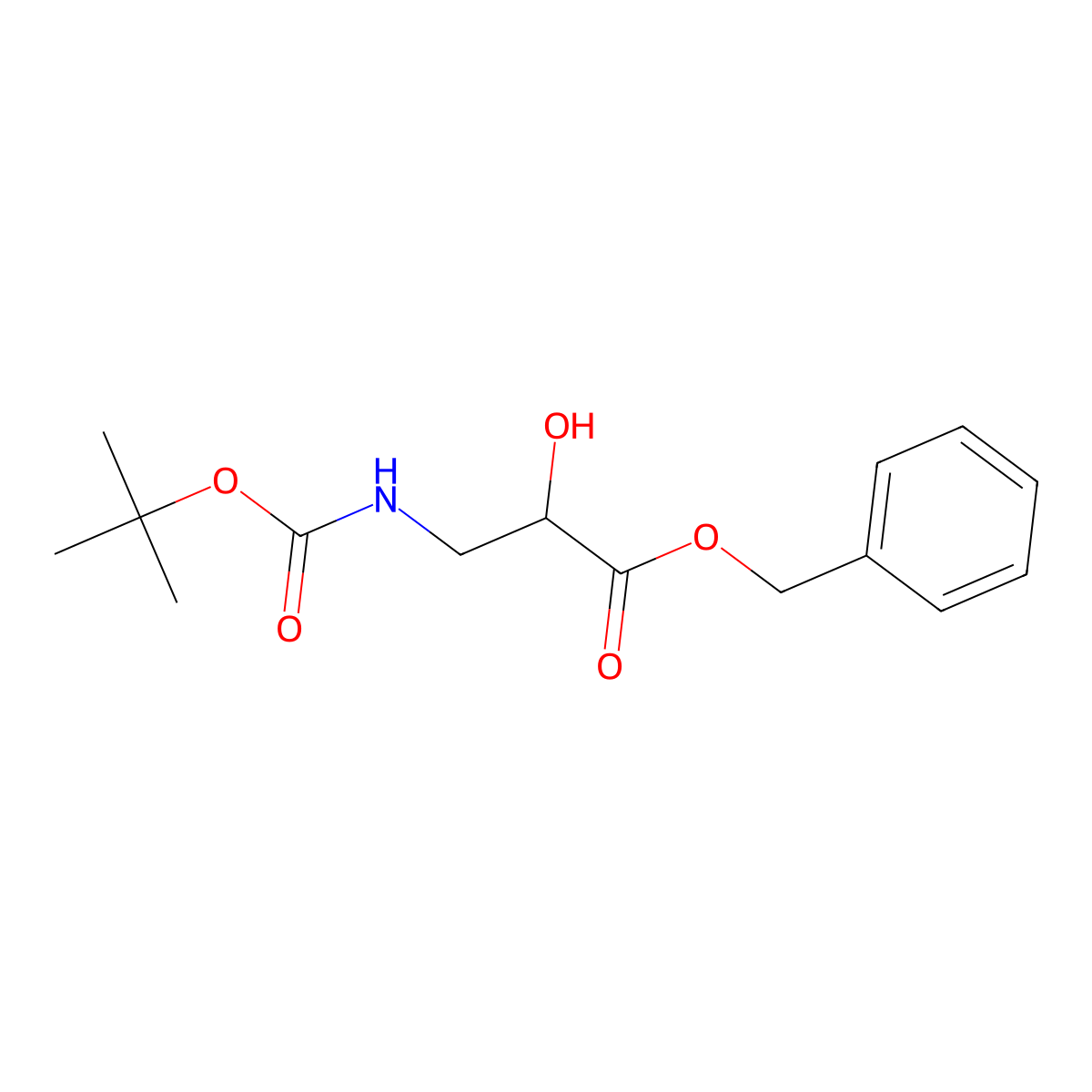 benzyl (2S)-3-{[(tert-butoxy)carbonyl]amino}-2-hydroxypropanoate molecular structure, CAS 2218460-38-7