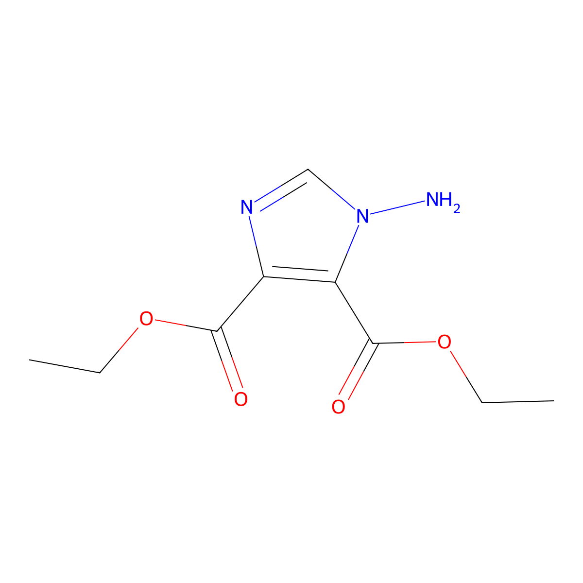 Diethyl 1-amino-1H-imidazole-4,5-dicarboxylate molecular structure, CAS 2218480-17-0