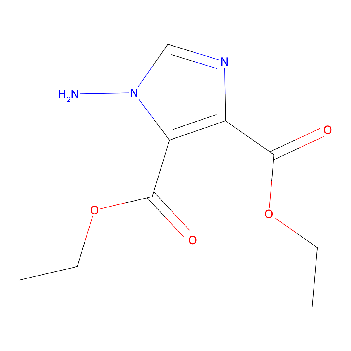 Diethyl 1-amino-1H-imidazole-4,5-dicarboxylate molecular structure, CAS 2218480-17-0