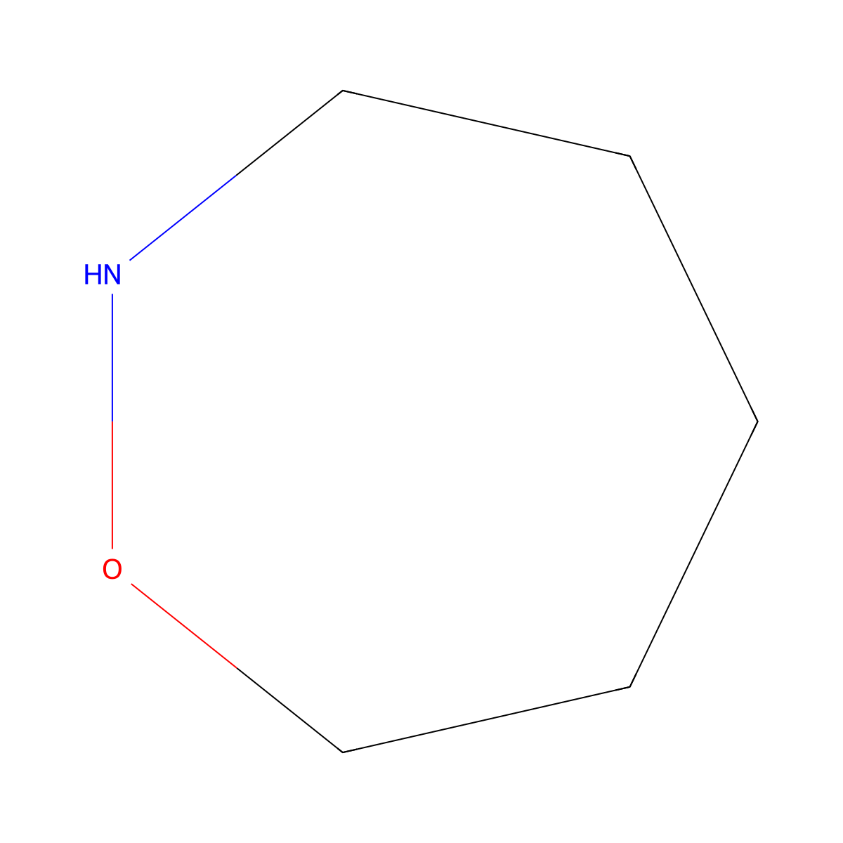 Oxazepan molecular structure, CAS 22185-37-1