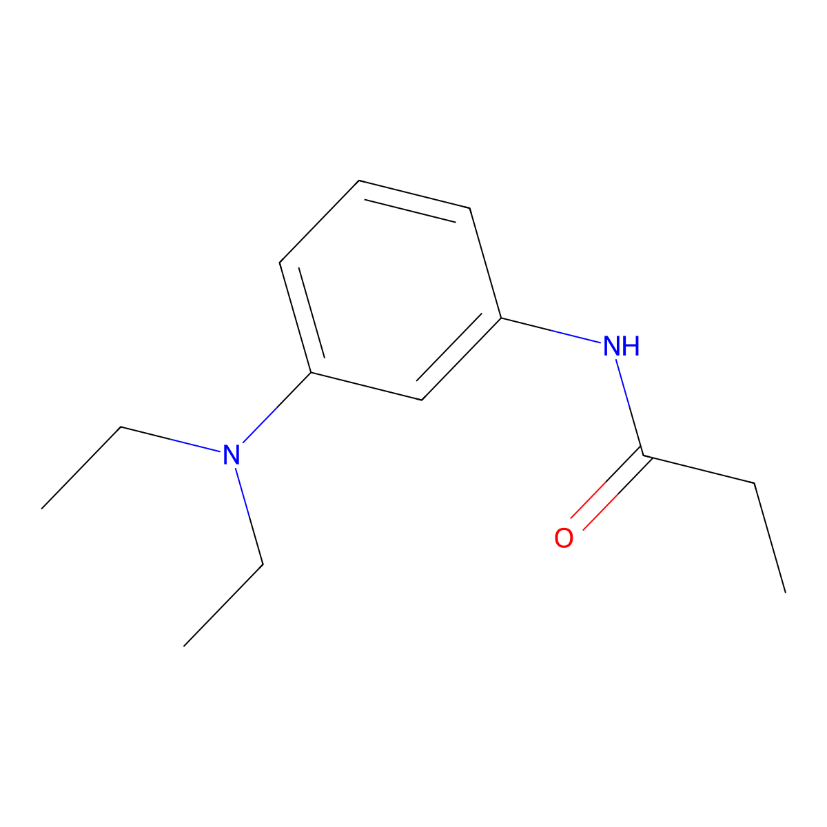 Propanamide, N-(3-(diethylamino)phenyl)- molecular structure, CAS 22185-75-7