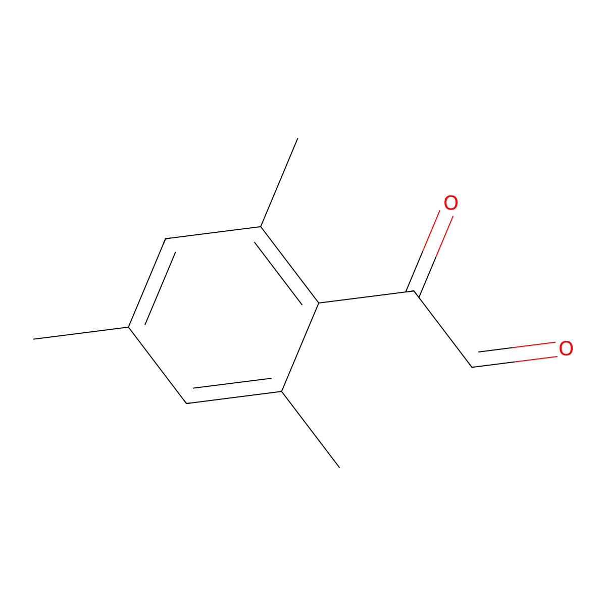 Mesitylglyoxal molecular structure, CAS 22185-97-3