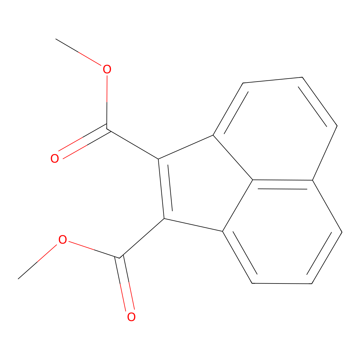 1,2-Acenaphthylenedicarboxylic acid, dimethyl ester molecular structure, CAS 22187-10-6