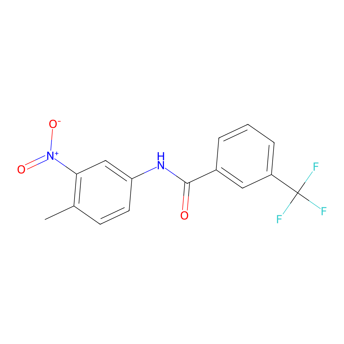 N-(4-Methyl-3-nitrophenyl)-3-(trifluoromethyl)benzamide molecular structure, CAS 221876-21-7