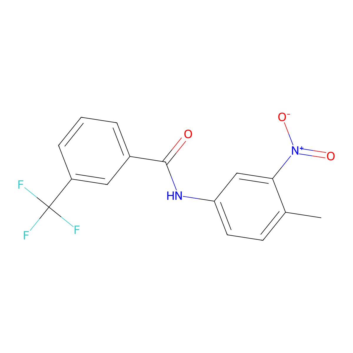 N-(4-Methyl-3-nitrophenyl)-3-(trifluoromethyl)benzamide molecular structure, CAS 221876-21-7