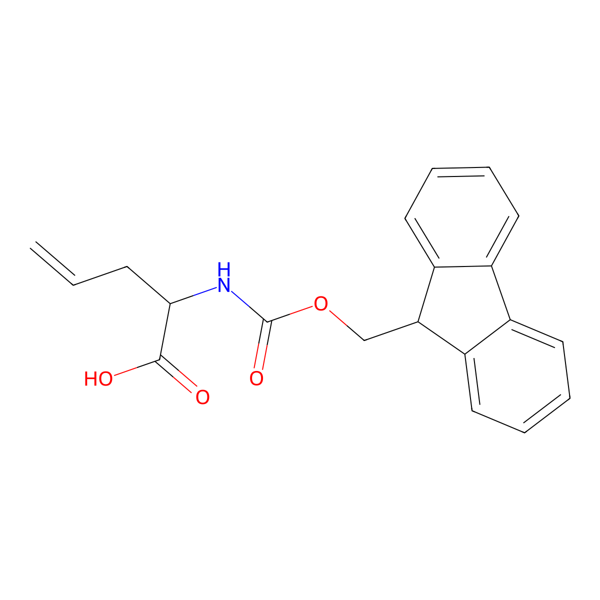 Fmoc-alpha-allyl-DL-glycine molecular structure, CAS 221884-63-5