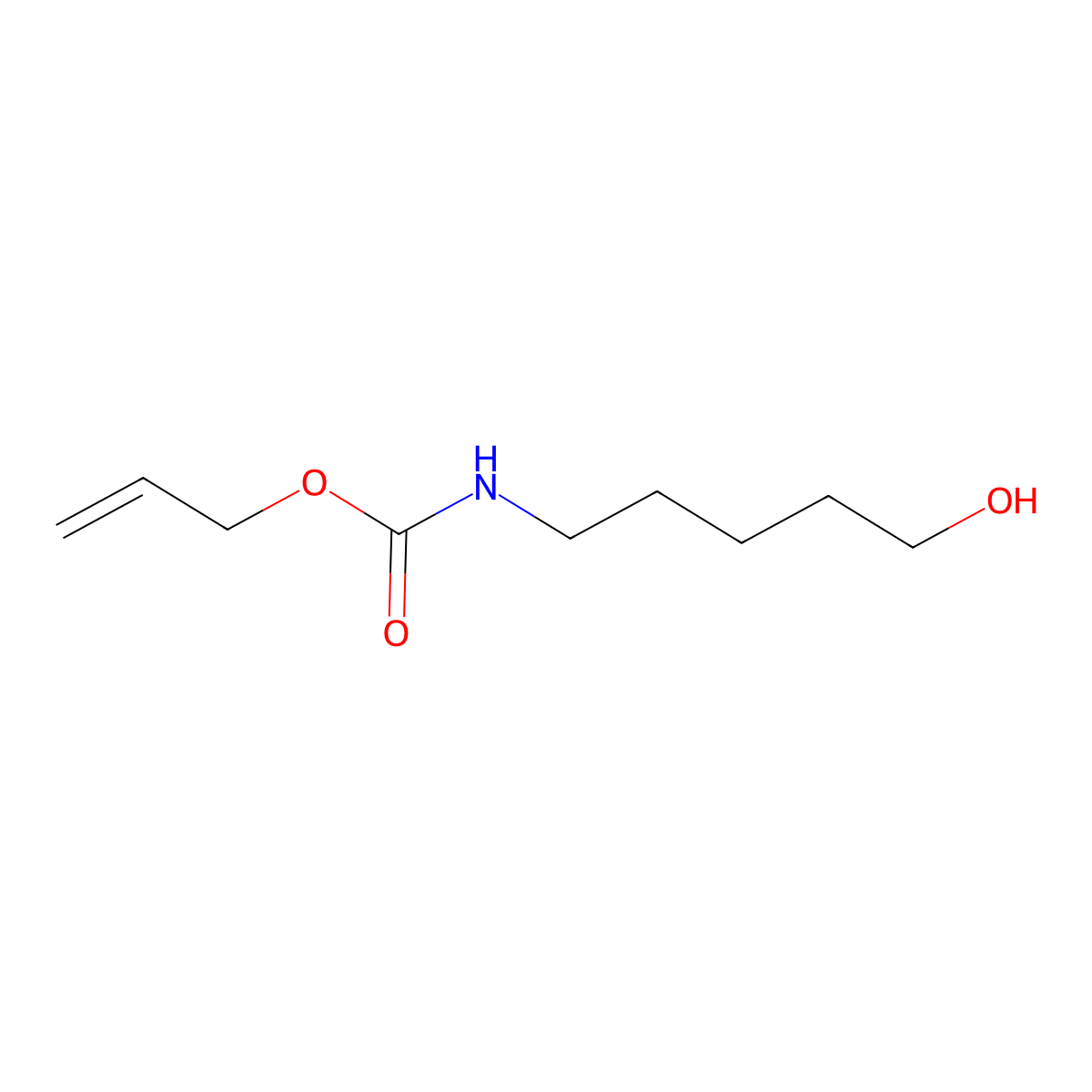 5-(Allyloxycarbonylamino)-1-pentanol molecular structure, CAS 221895-82-5