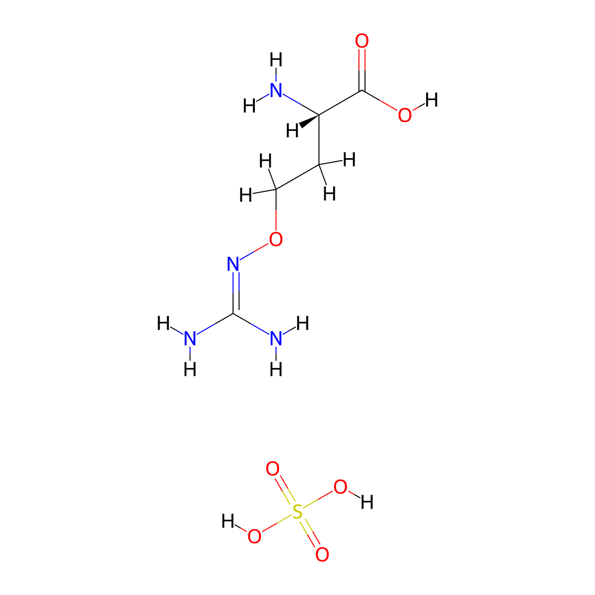 L-Canavanine Sulfate molecular structure, CAS 2219-31-0