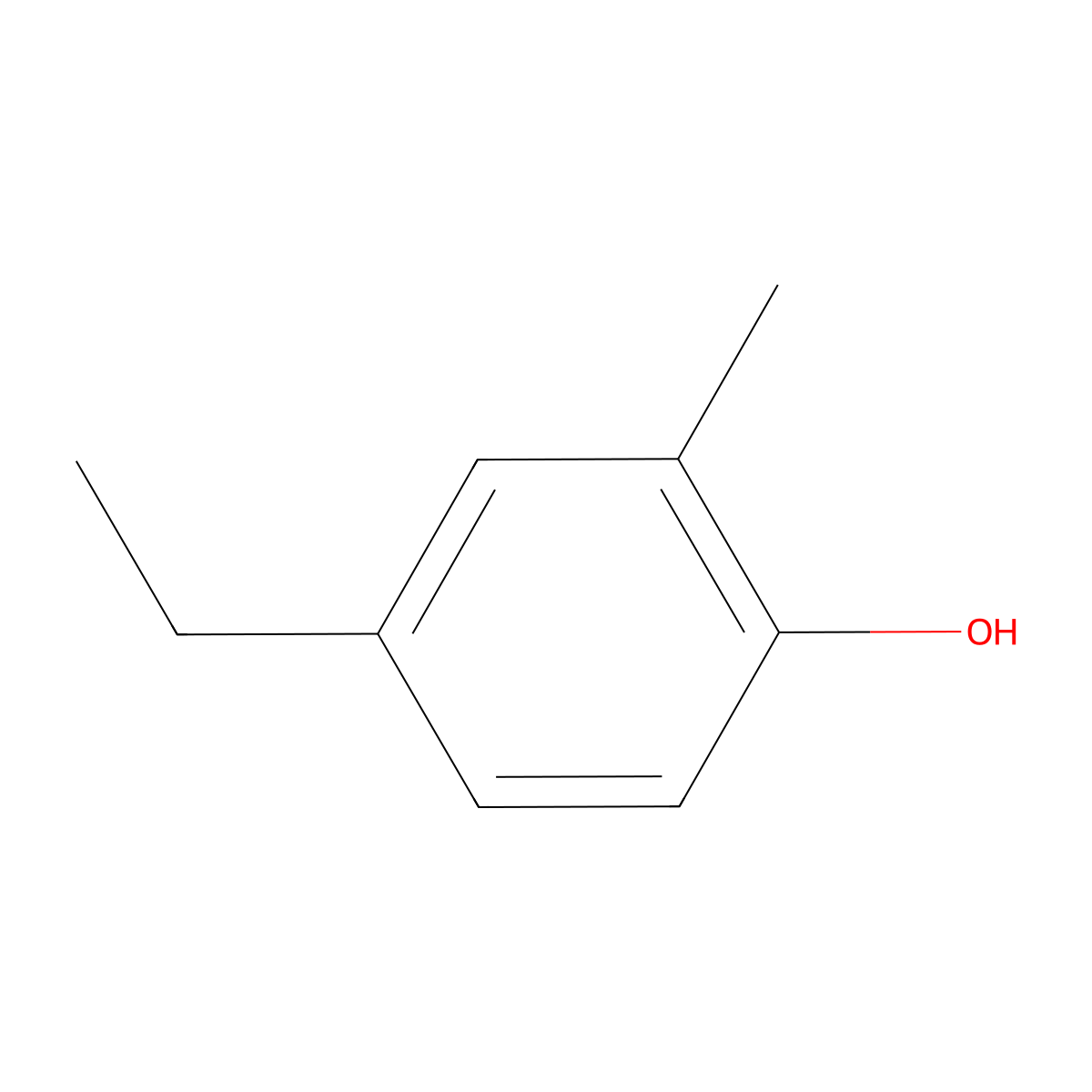 4-Ethyl-2-methylphenol molecular structure, CAS 2219-73-0