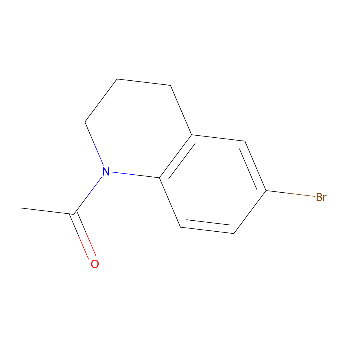1-Acetyl-6-bromo-1,2,3,4-tetrahydroquinoline molecular structure, CAS 22190-40-5