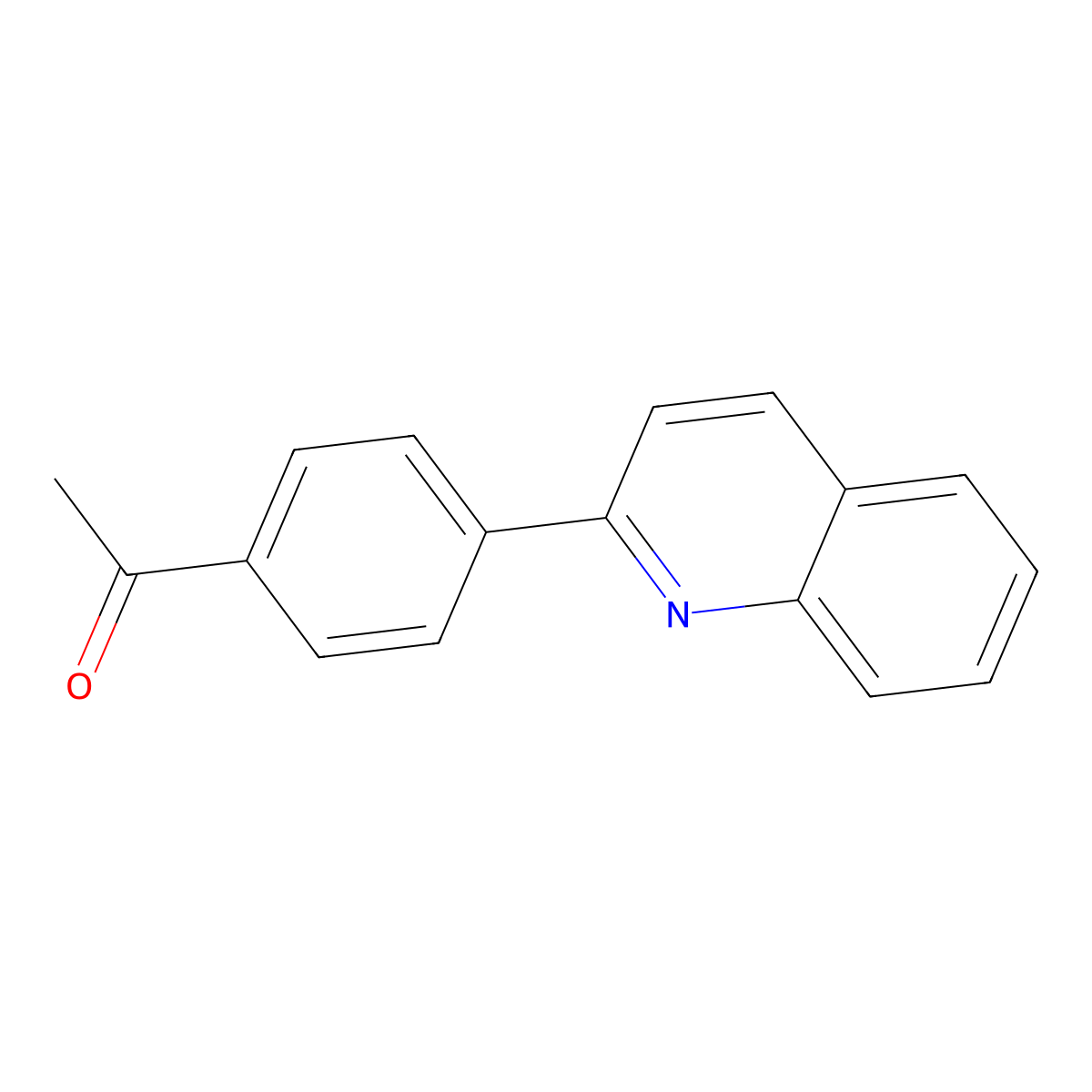 1-[4-(2-Quinolinyl)phenyl]ethanone molecular structure, CAS 221910-24-3