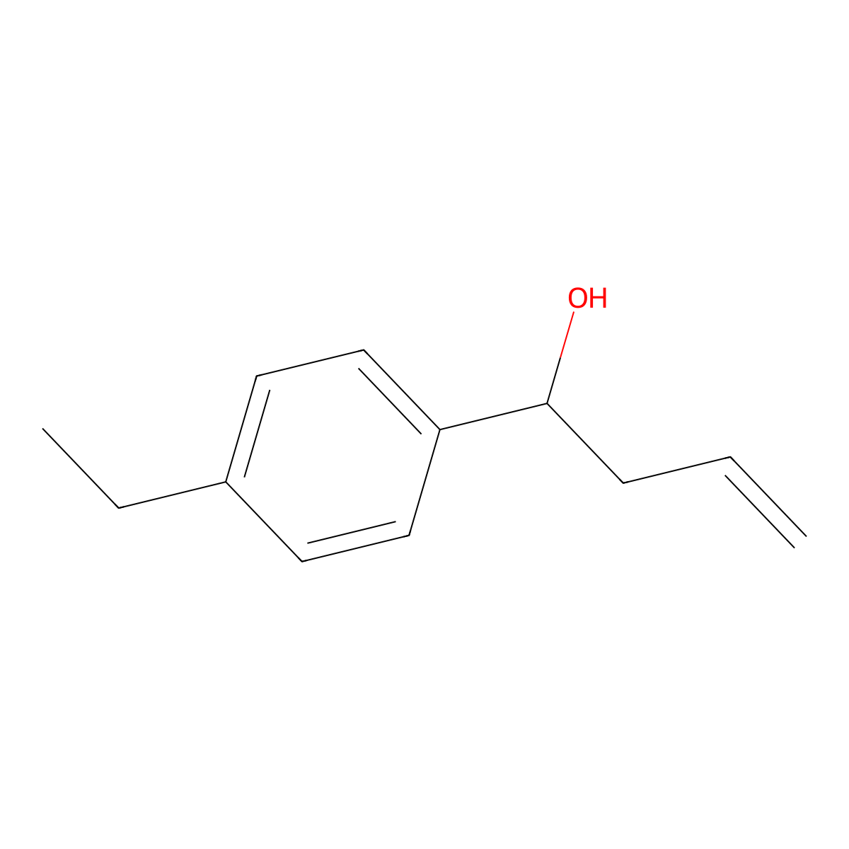4-(4-Ethylphenyl)-1-buten-4-ol molecular structure, CAS 221910-67-4
