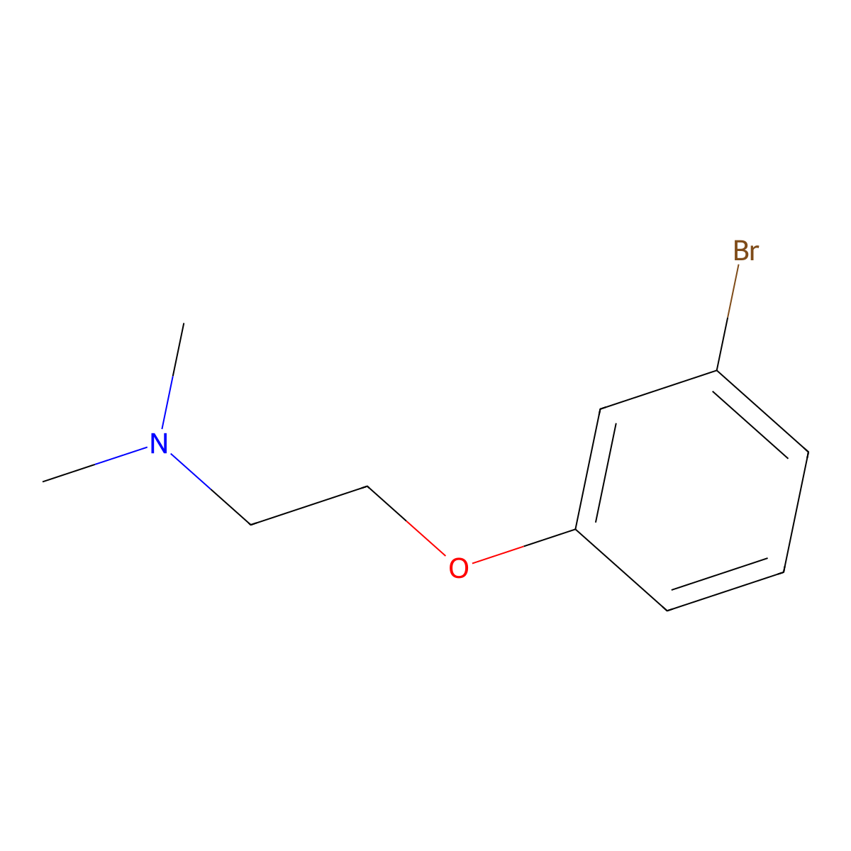 [2-(3-Bromophenoxy)ethyl]dimethylamine molecular structure, CAS 221915-84-0