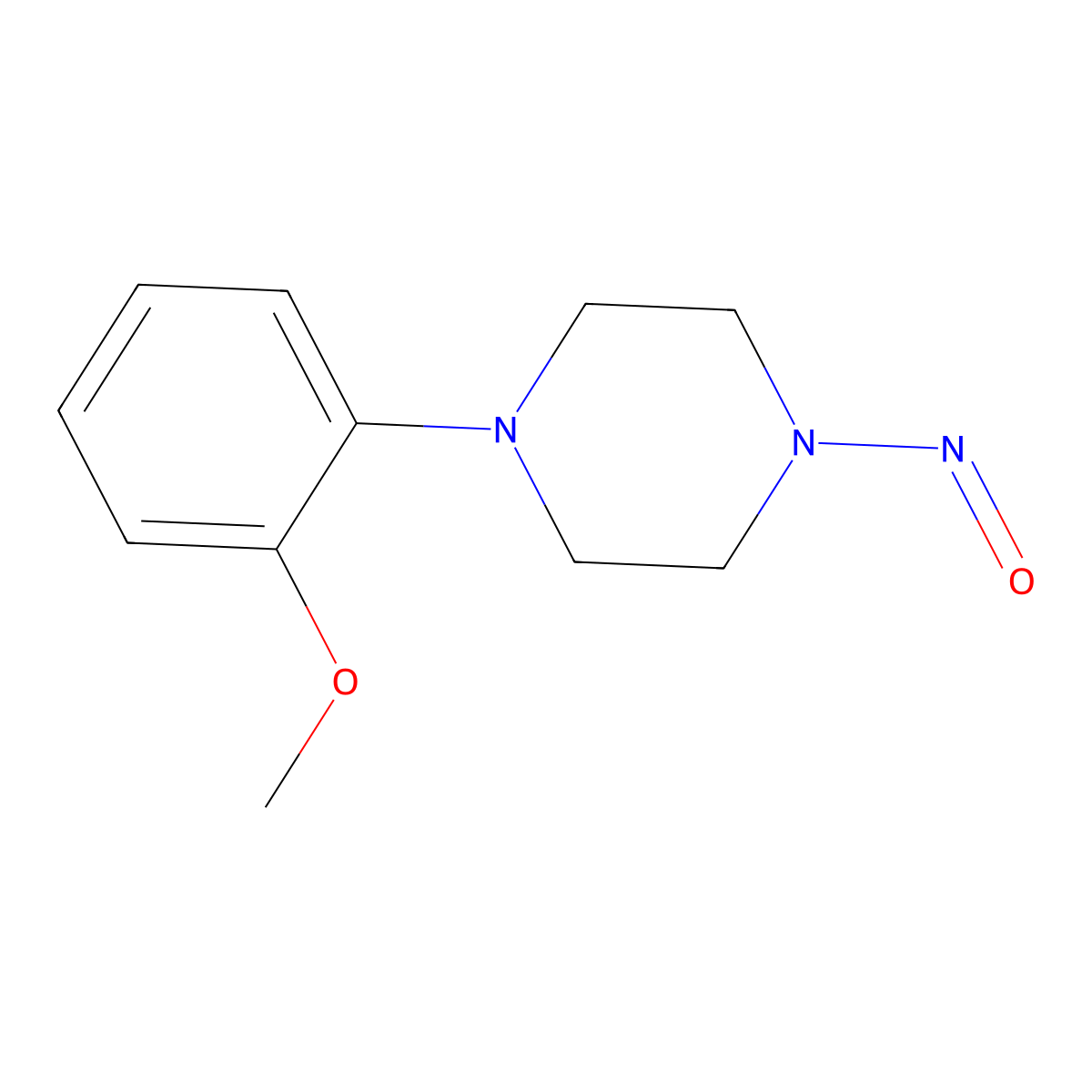 1-(2-Methoxyphenyl)-4-nitrosopiperazine molecular structure, CAS 2219339-64-5