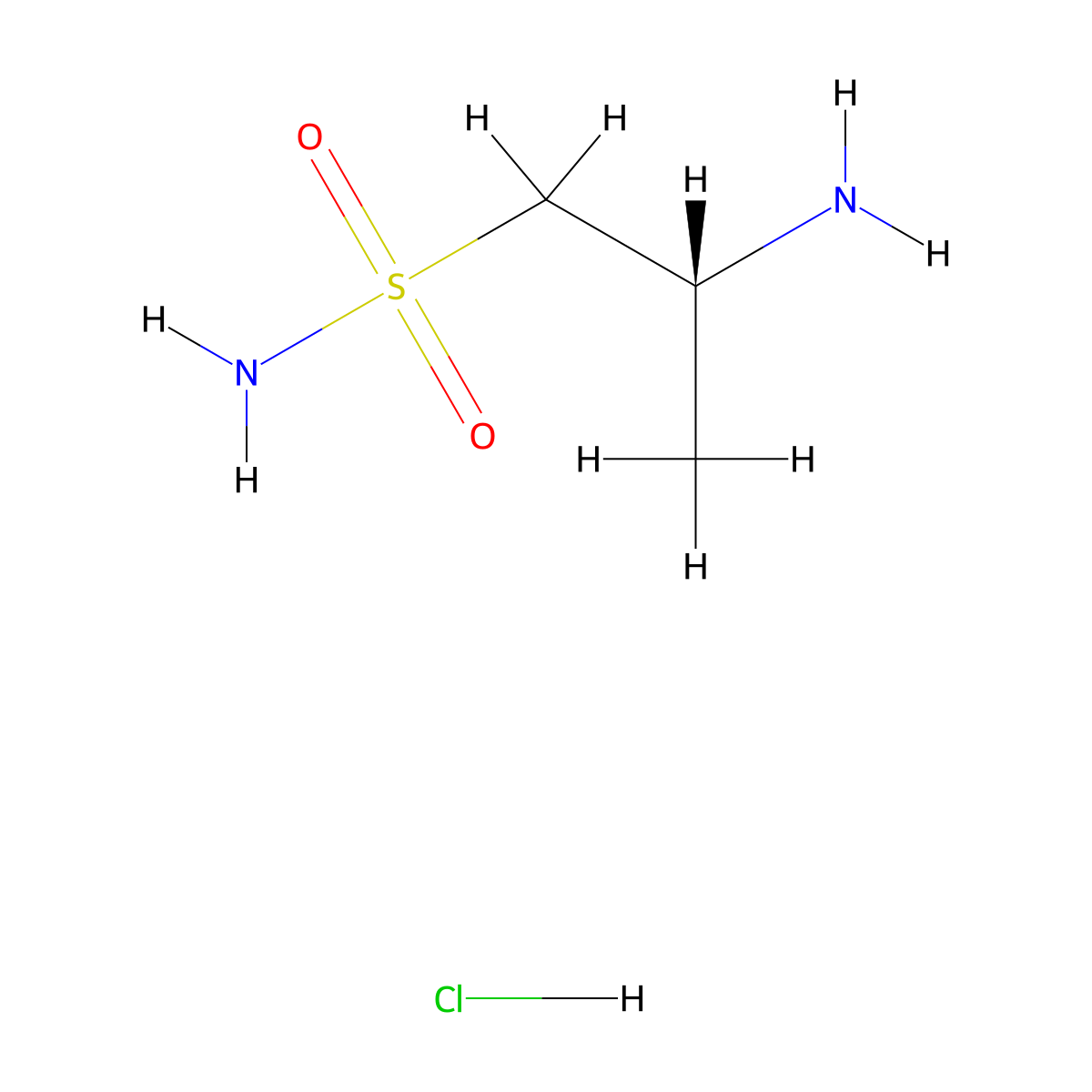 (2R)-2-aminopropane-1-sulfonamide hydrochloride molecular structure, CAS 2219353-60-1