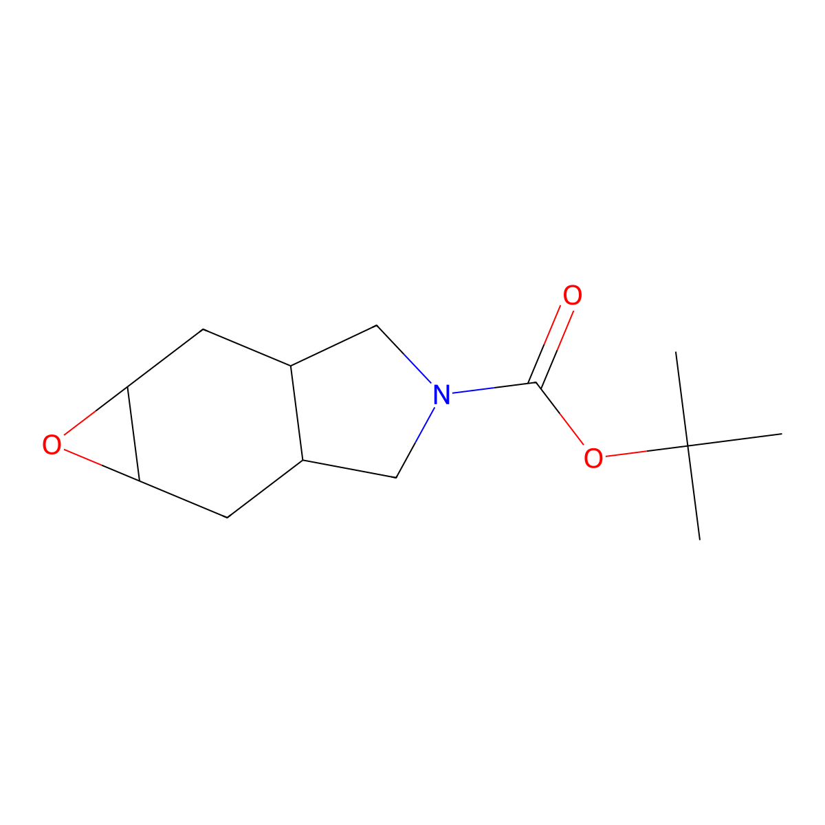 tert-butyl (2aR,5aS)-octahydro-1aH-oxireno[2,3-f]isoindole-4-carboxylate molecular structure, CAS 2219356-86-0