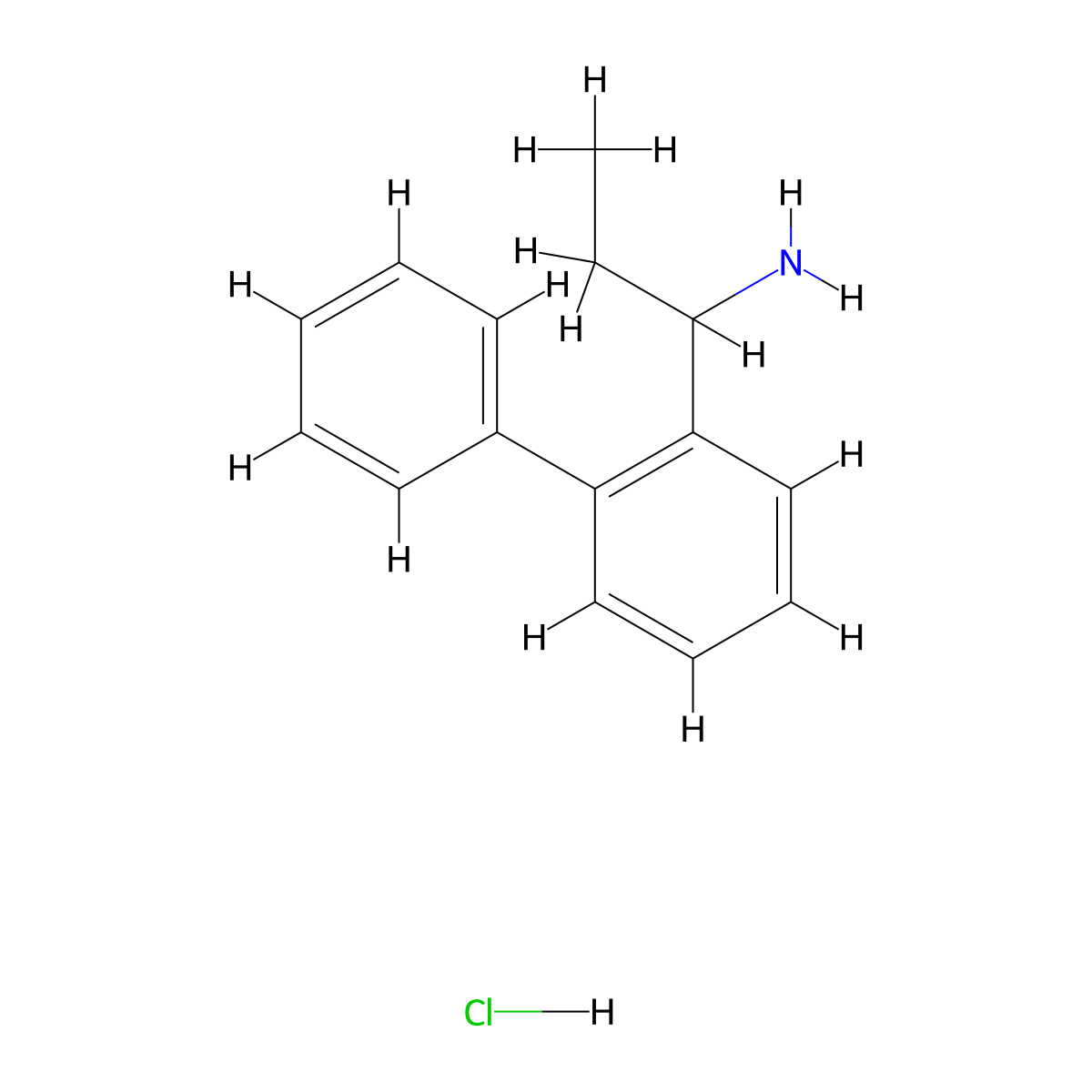 1-(2-Phenylphenyl)propan-1-amine hydrochloride molecular structure, CAS 2219369-40-9