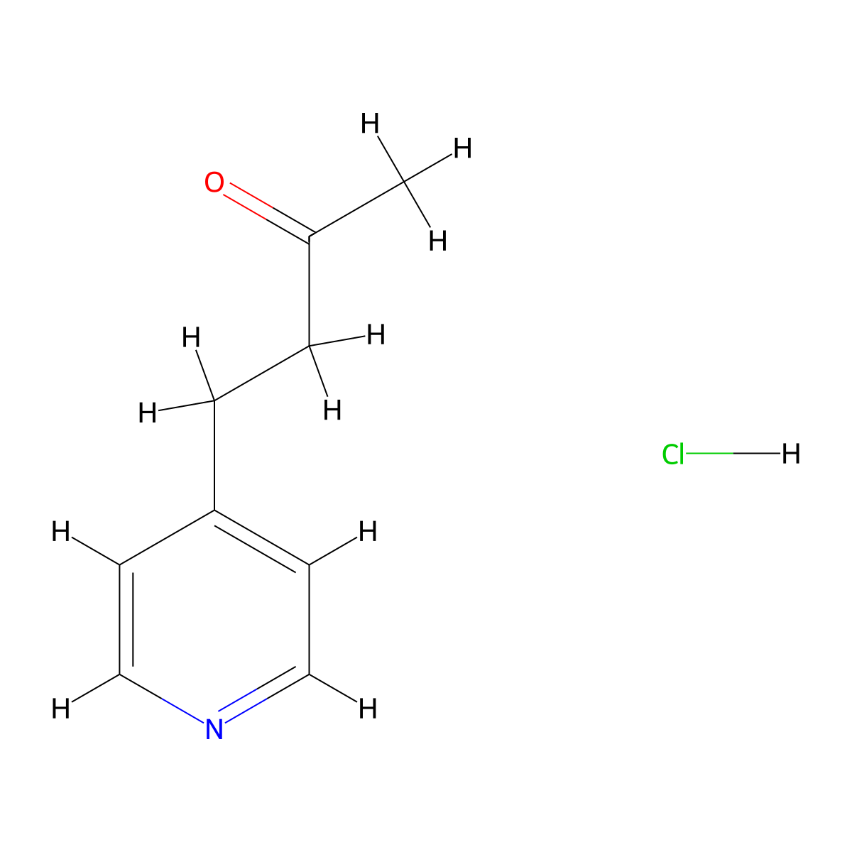 4-(Pyridin-4-yl)butan-2-one hydrochloride molecular structure, CAS 2219369-47-6