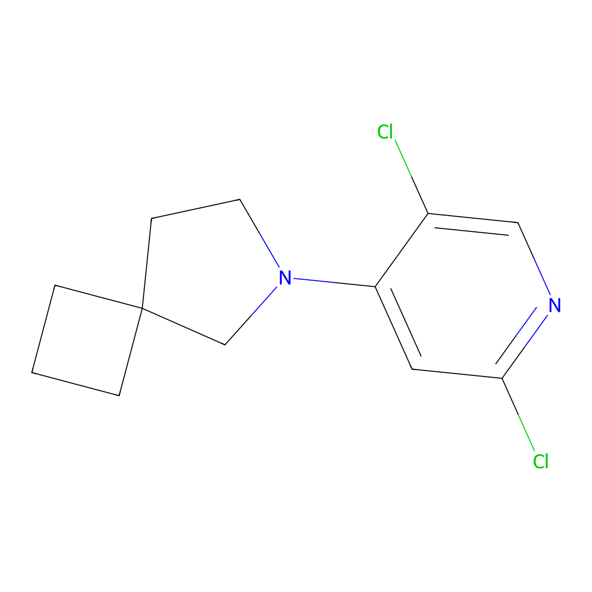 6-(2,5-Dichloropyridin-4-yl)-6-azaspiro[3.4]octane molecular structure, CAS 2219370-57-5