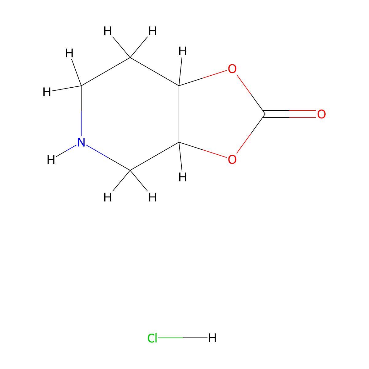 hexahydro-2H-[1,3]dioxolo[4,5-c]pyridin-2-one hydrochloride molecular structure, CAS 2219370-80-4