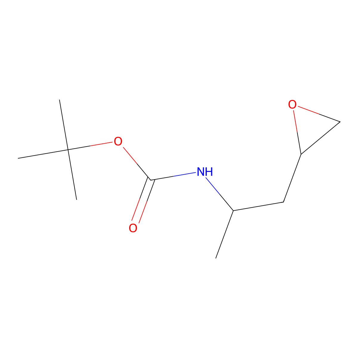 tert-butylN-[1-(oxiran-2-yl)propan-2-yl]carbamate molecular structure, CAS 2219371-05-6