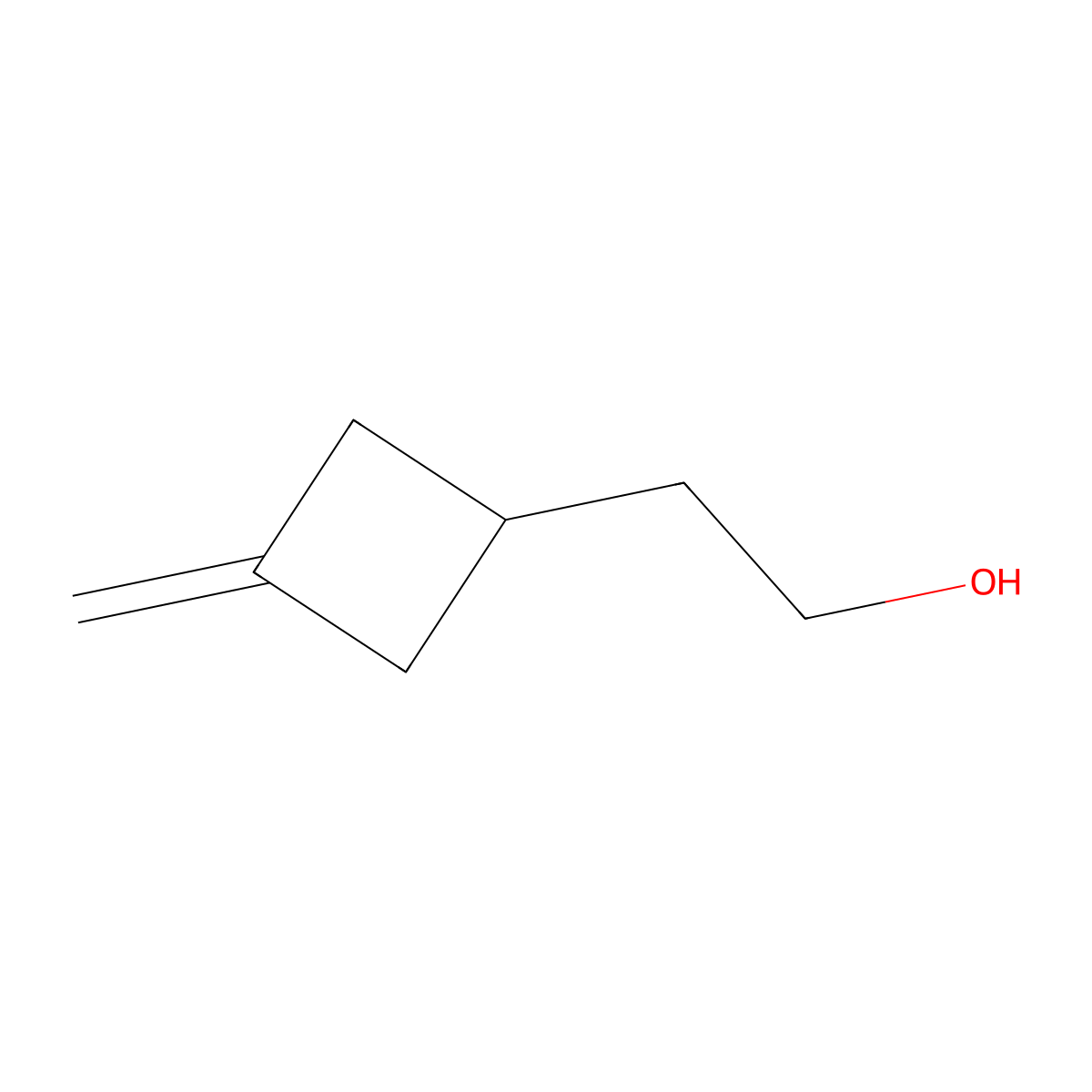 2-(3-Methylidenecyclobutyl)ethan-1-ol molecular structure, CAS 2219371-13-6