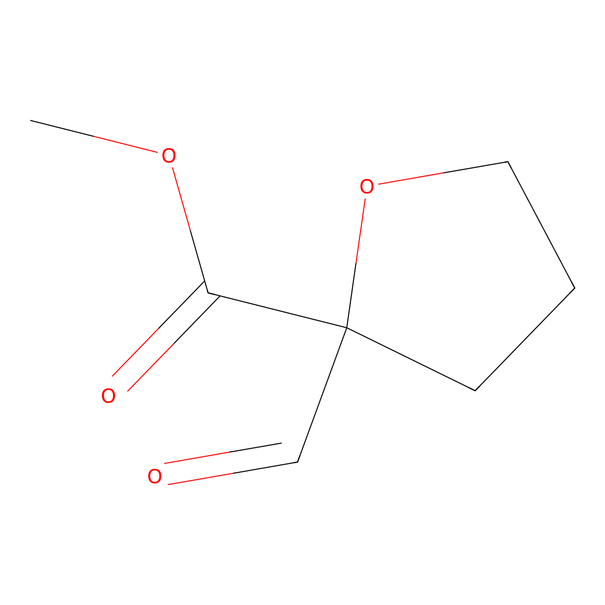 Methyl 2-formyloxolane-2-carboxylate molecular structure, CAS 2219371-50-1