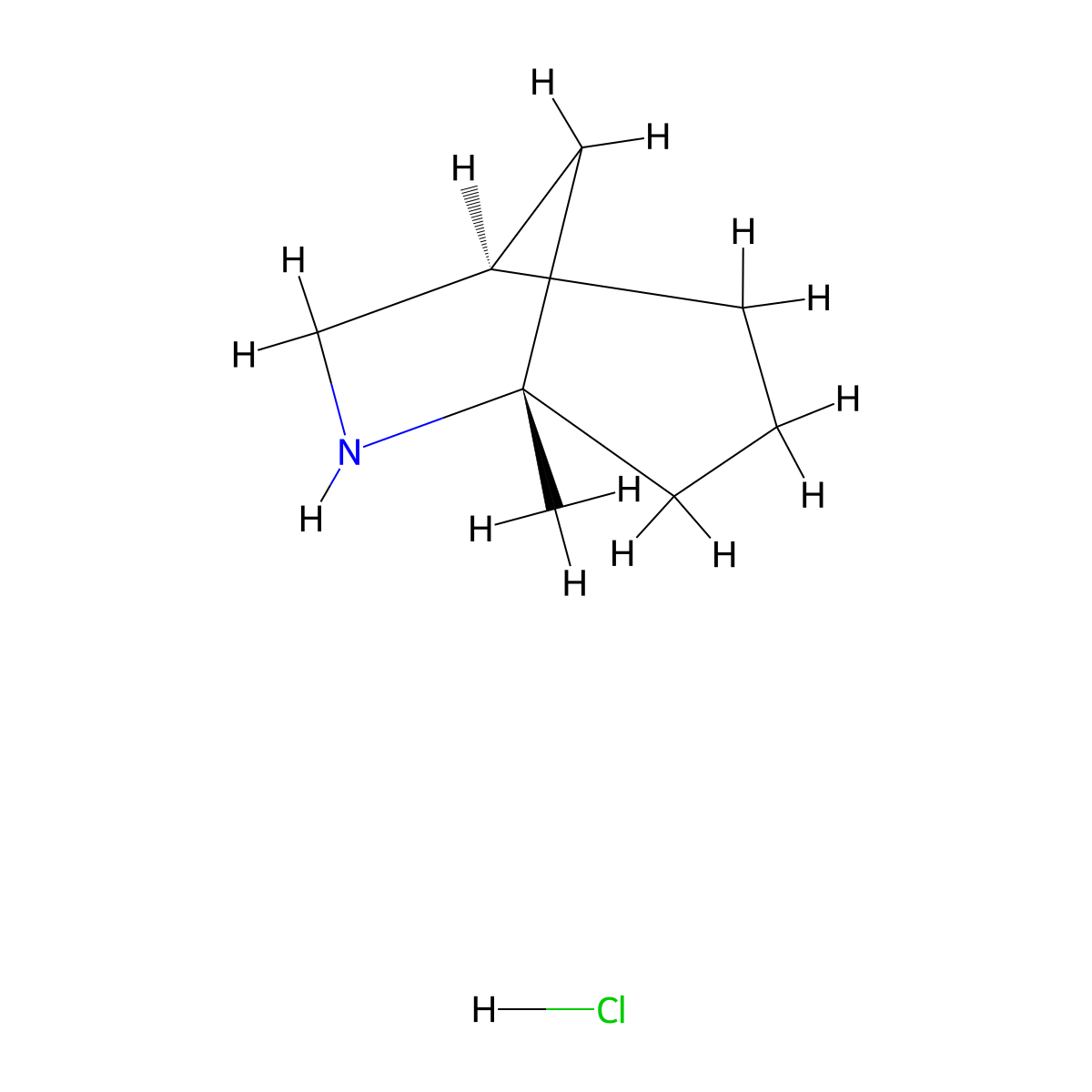 rac-(1R,5S)-5-methyl-6-azabicyclo[3.2.1]octane hydrochloride molecular structure, CAS 2219372-12-8