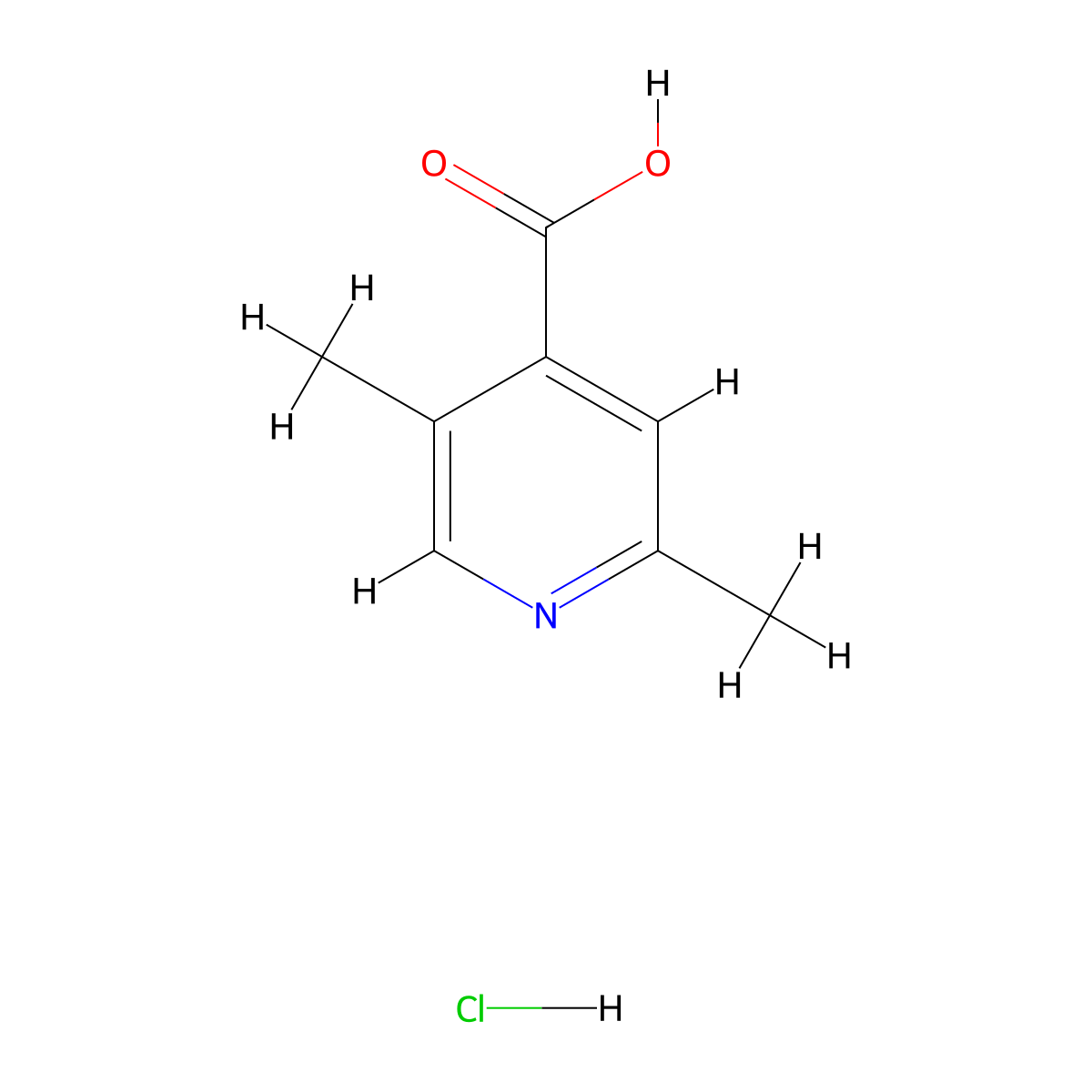 2,5-Dimethylpyridine-4-carboxylic acid hydrochloride molecular structure, CAS 2219373-97-2