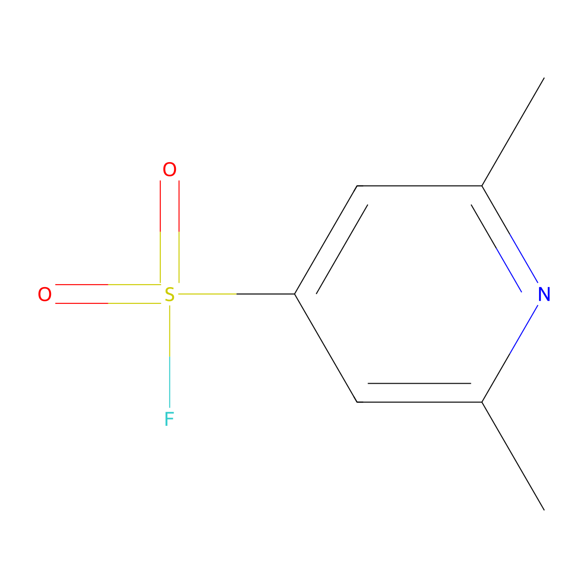 2,6-Dimethylpyridine-4-sulfonyl fluoride molecular structure, CAS 2219375-91-2