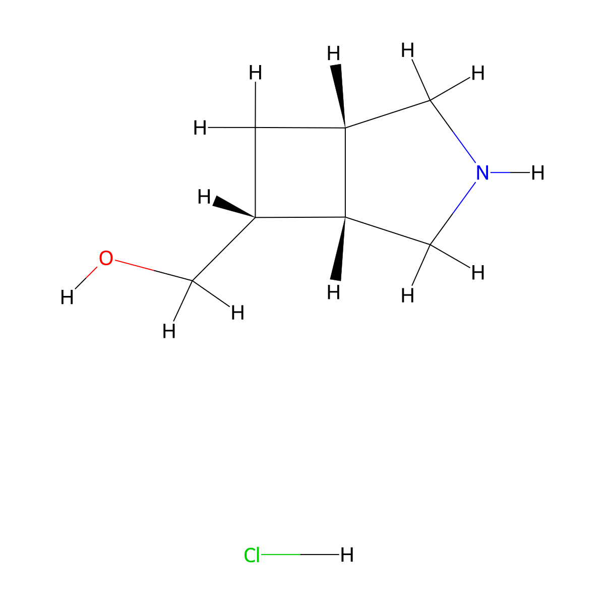 rac-[(1R,5R,6S)-3-azabicyclo[3.2.0]heptan-6-yl]methanol hydrochloride molecular structure, CAS 2219376-43-7
