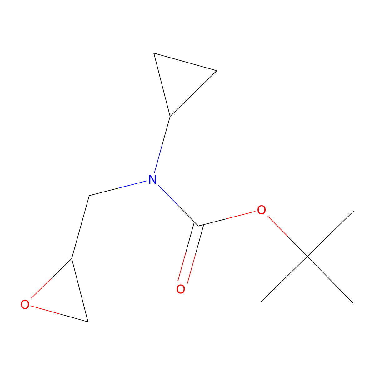 tert-butyl N-cyclopropyl-N-[(oxiran-2-yl)methyl]carbamate molecular structure, CAS 2219376-72-2
