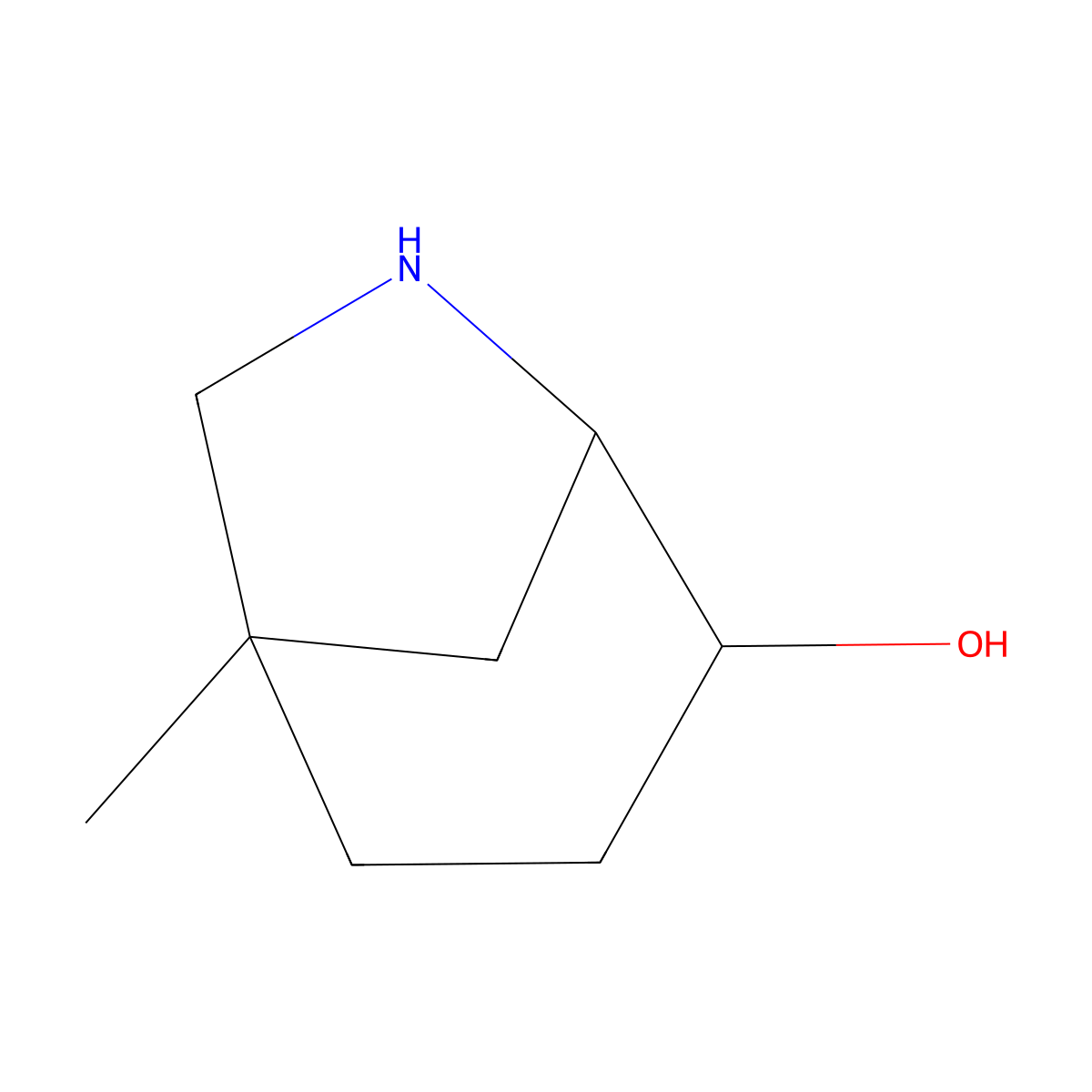 1-Methyl-6-azabicyclo[3.2.1]octan-4-ol molecular structure, CAS 2219376-76-6