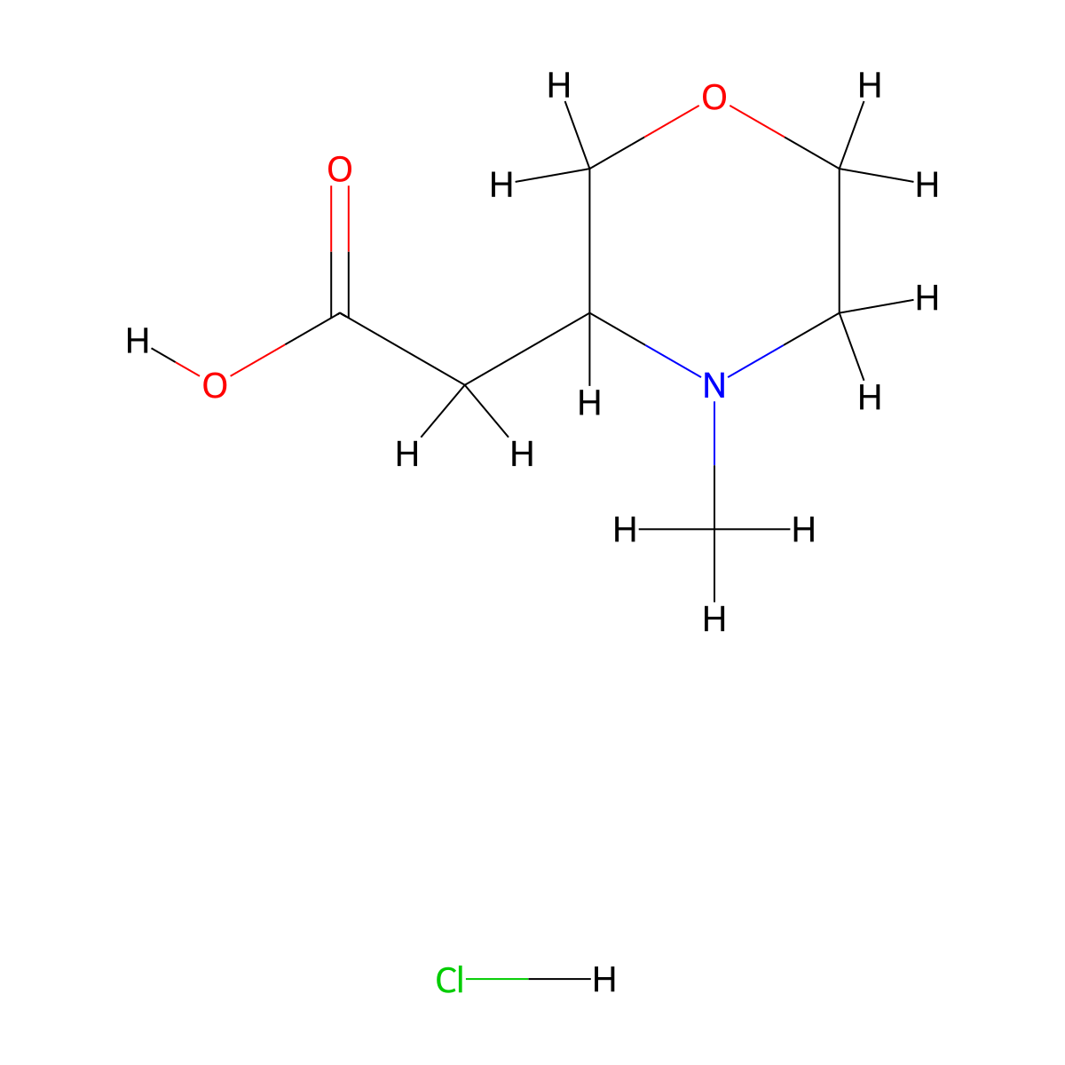 (4-Methyl-3-morpholinyl)acetic acid hydrochloride molecular structure, CAS 2219378-73-9