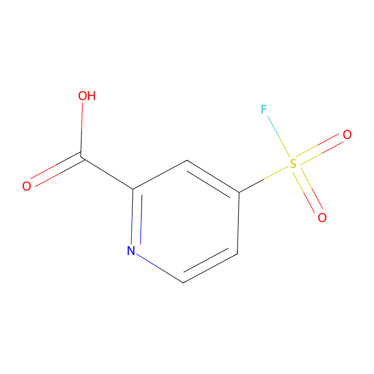 4-(Fluorosulfonyl)pyridine-2-carboxylic acid molecular structure, CAS 2219379-63-0