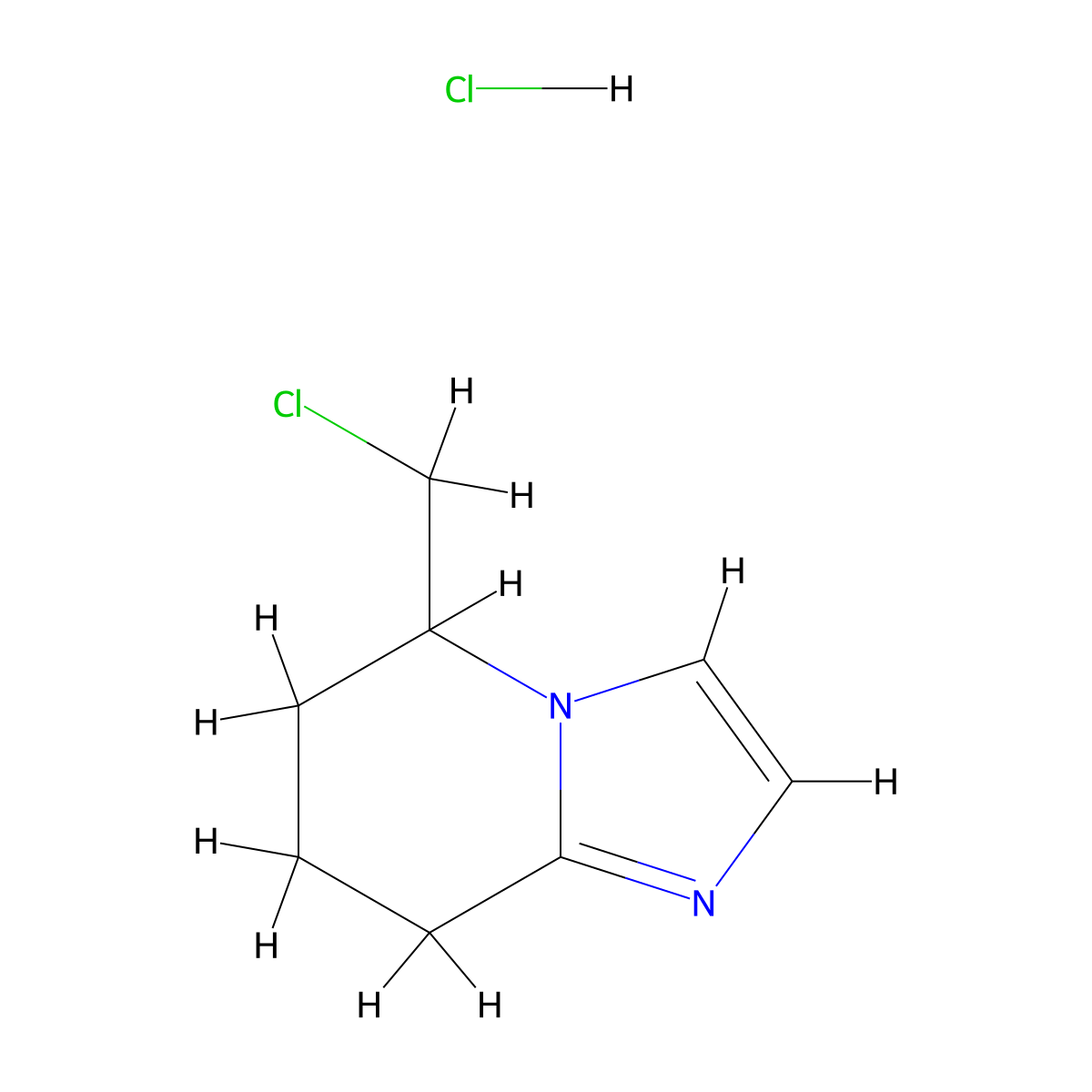 5-(chloromethyl)-5H,6H,7H,8H-imidazo[1,2-a]pyridine hydrochloride molecular structure, CAS 2219380-34-2