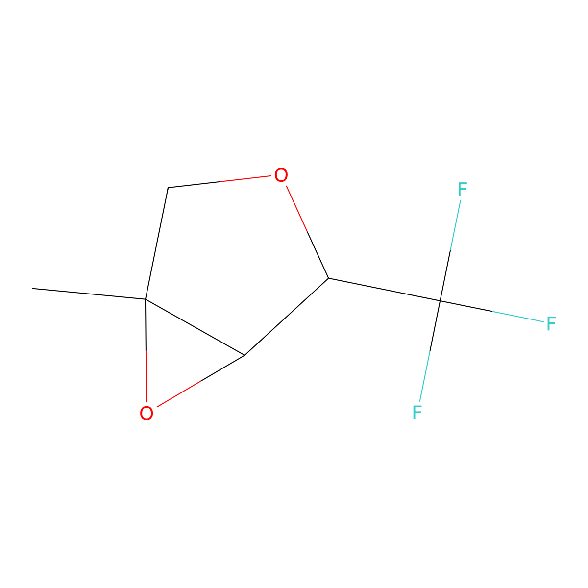 (1S,4R,5R)-1-Methyl-4-(trifluoromethyl)-3,6-dioxabicyclo[3.1.0]hexane molecular structure, CAS 2219380-36-4