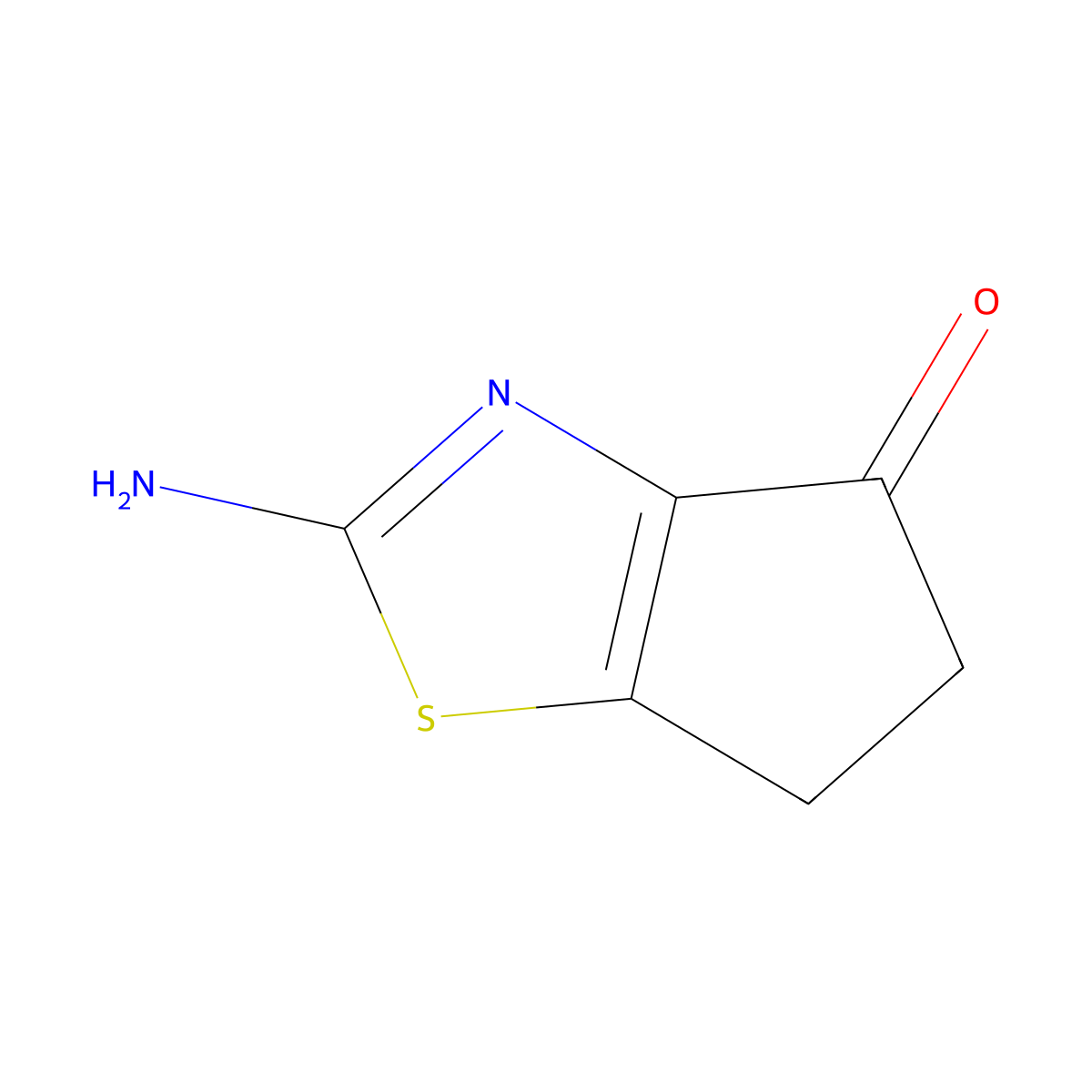 2-amino-4H,5H,6H-cyclopenta[d][1,3]thiazol-4-one molecular structure, CAS 2219407-36-8
