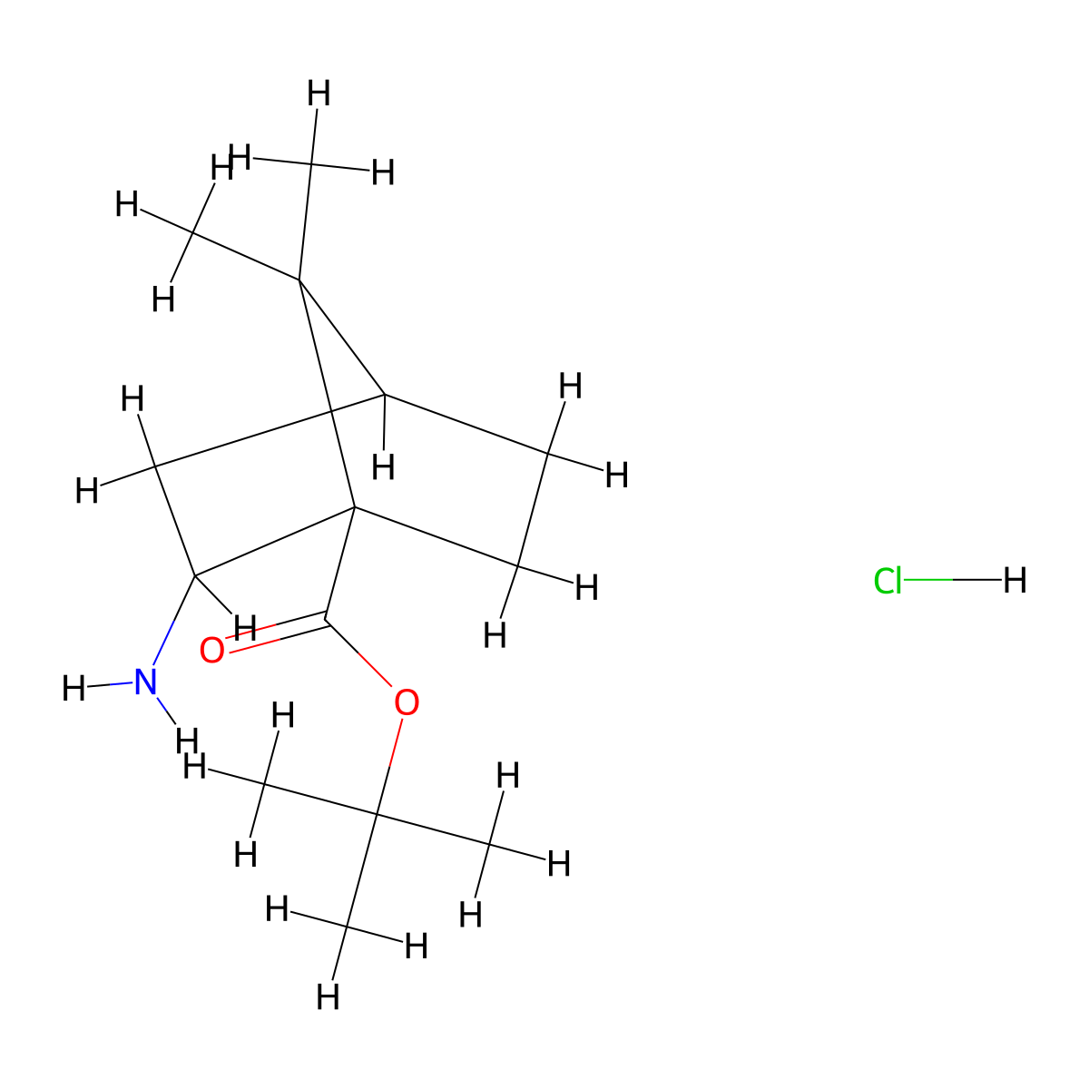tert-Butyl 2-amino-7,7-dimethylbicyclo[2.2.1]heptane-1-carboxylate hydrochloride molecular structure, CAS 2219407-57-3