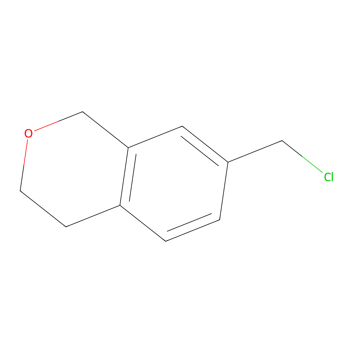 7-(chloromethyl)-3,4-dihydro-1H-2-benzopyran molecular structure, CAS 2219408-89-4