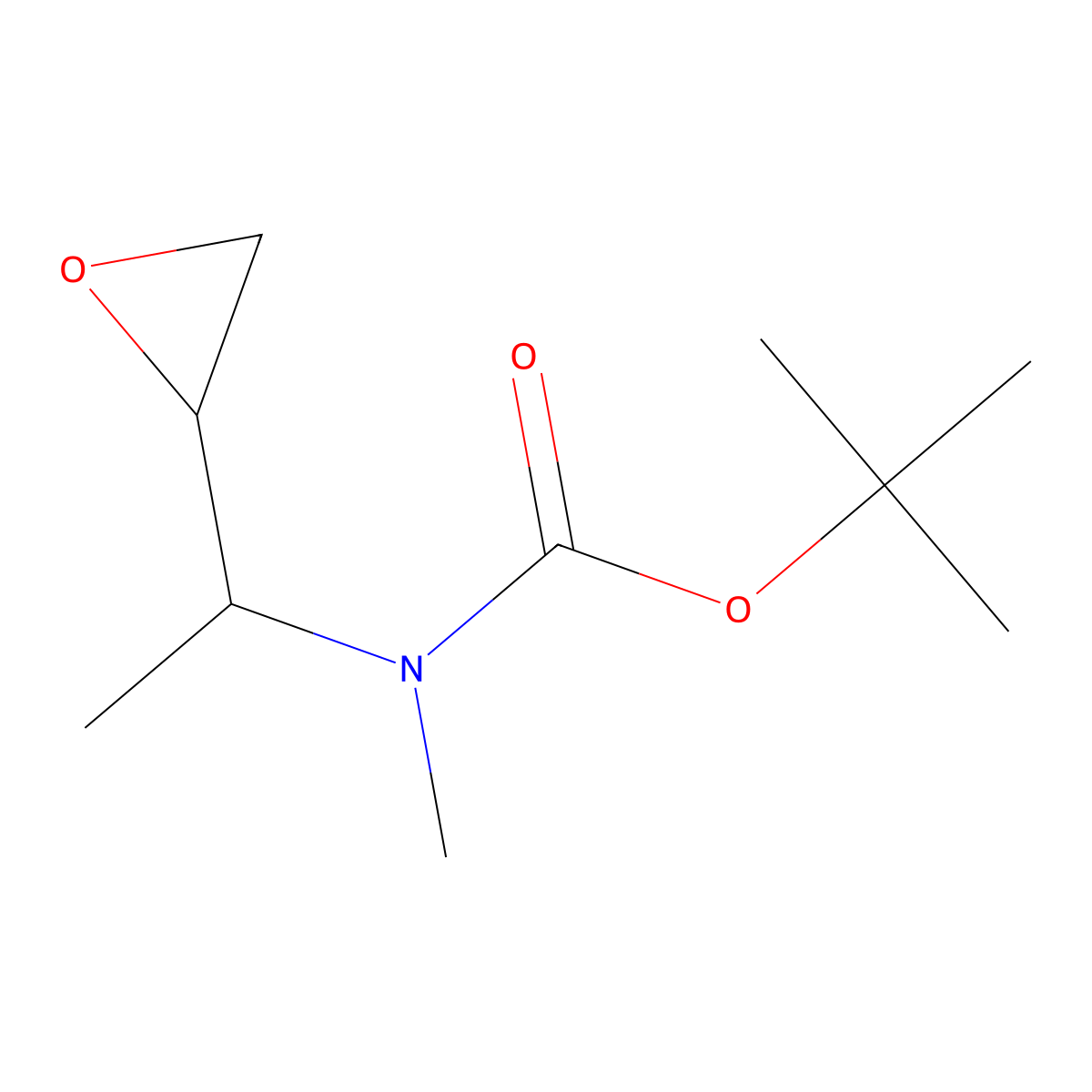 tert-butyl N-methyl-N-[1-(oxiran-2-yl)ethyl]carbamate molecular structure, CAS 2219419-03-9