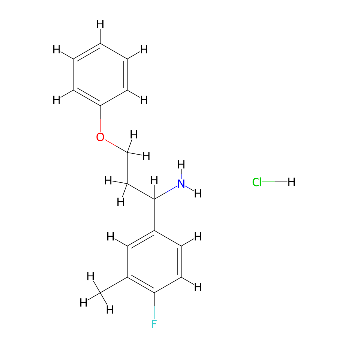 1-(4-Fluoro-3-methylphenyl)-3-phenoxypropan-1-amine hydrochloride molecular structure, CAS 2219419-41-5
